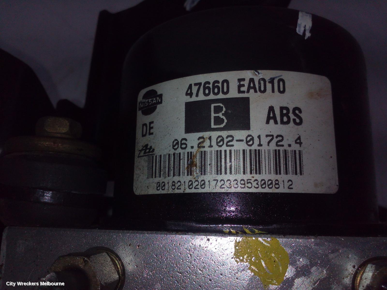 NISSAN NAVARA ABS PUMP/MODULATOR, D40, P/N 47660-EA010, 09/2005 - 08/2015