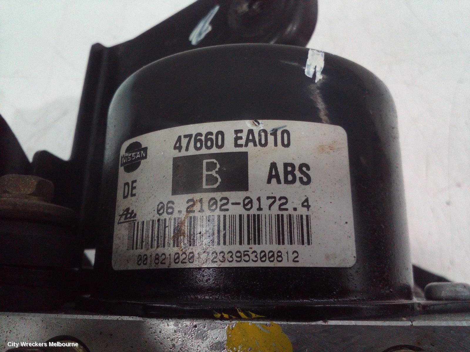 NISSAN NAVARA ABS PUMP/MODULATOR, D40, P/N 47660-EA010, 09/2005 - 08/2015