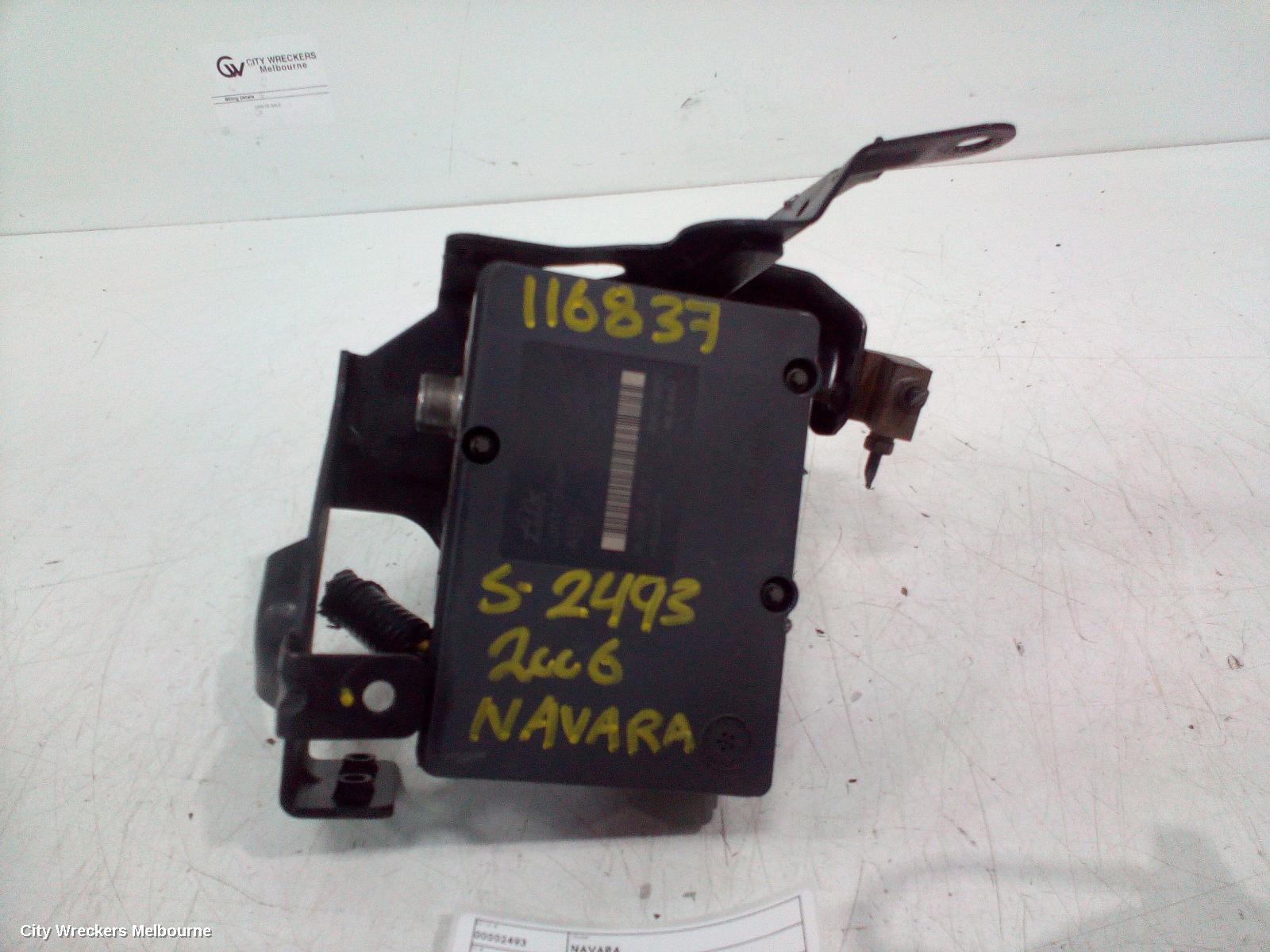 NISSAN NAVARA ABS PUMP/MODULATOR, D40, P/N 47660-EA010, 09/2005 - 08/2015