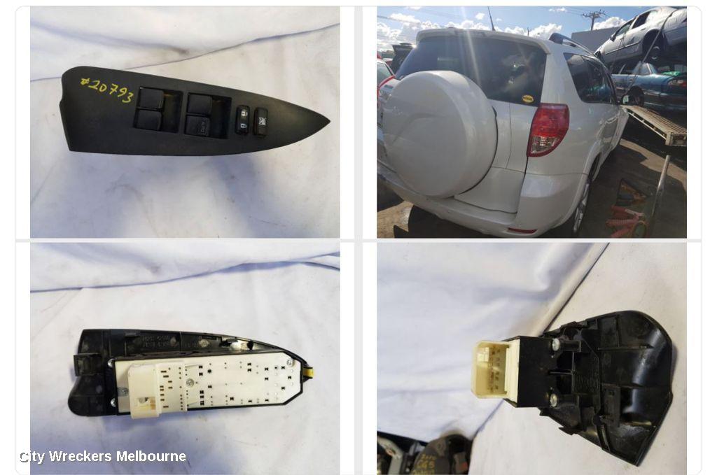 TOYOTA RAV4 PWR DR WIND SWITCH, RH FRONT (MASTER SWITCH), ACA33, 10/2007 - 11/2012