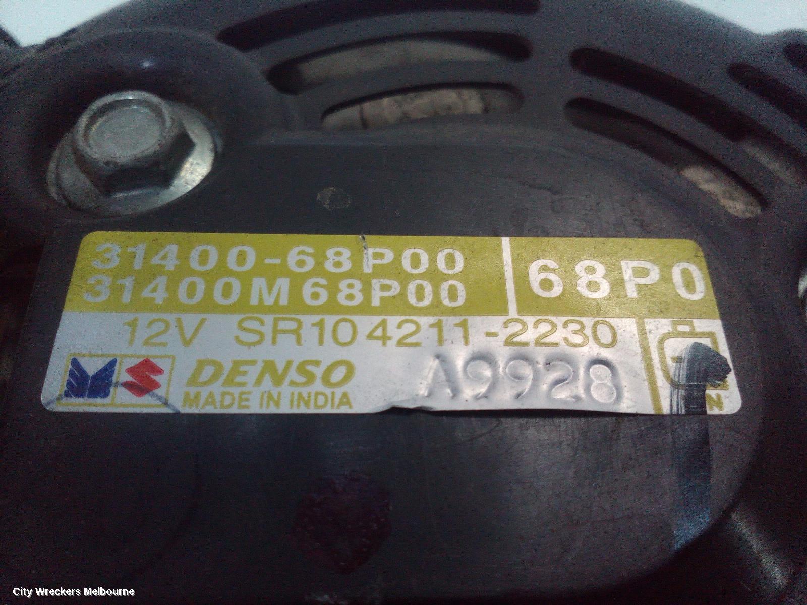 SUZUKI BALENO ALTERNATOR, PETROL, 1.4, NIPPON DENSO 80AMP, EW, 04/2016 - 12/2022