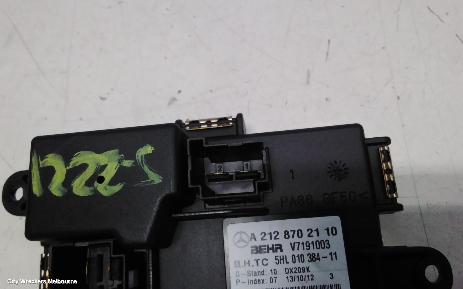 MERCEDES C CLASS FAN SPEED RESISTOR, W204/S204/C204, 10/2010 - 01/2015