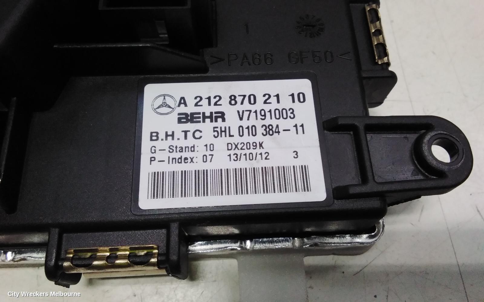 MERCEDES C CLASS FAN SPEED RESISTOR, W204/S204/C204, 10/2010 - 01/2015