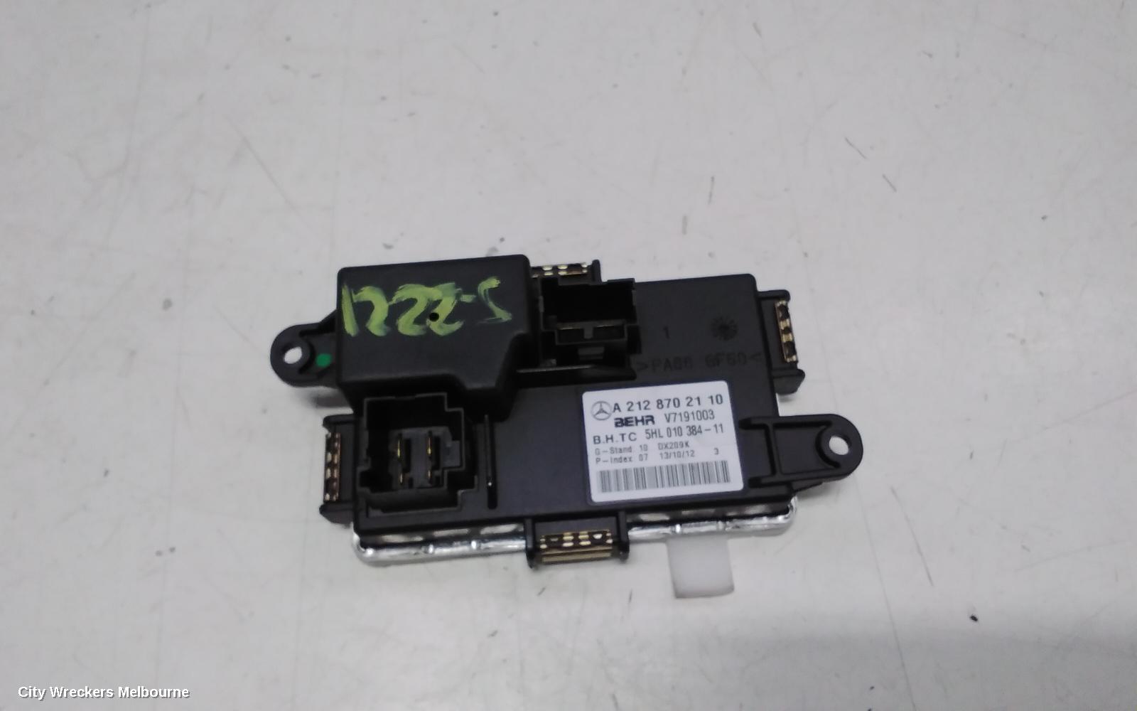 MERCEDES C CLASS FAN SPEED RESISTOR, W204/S204/C204, 10/2010 - 01/2015