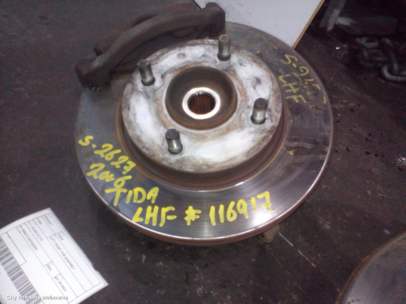 NISSAN TIIDA LEFT FRONT HUB ASSEMBLY, C11, 09/2004 - 01/2013