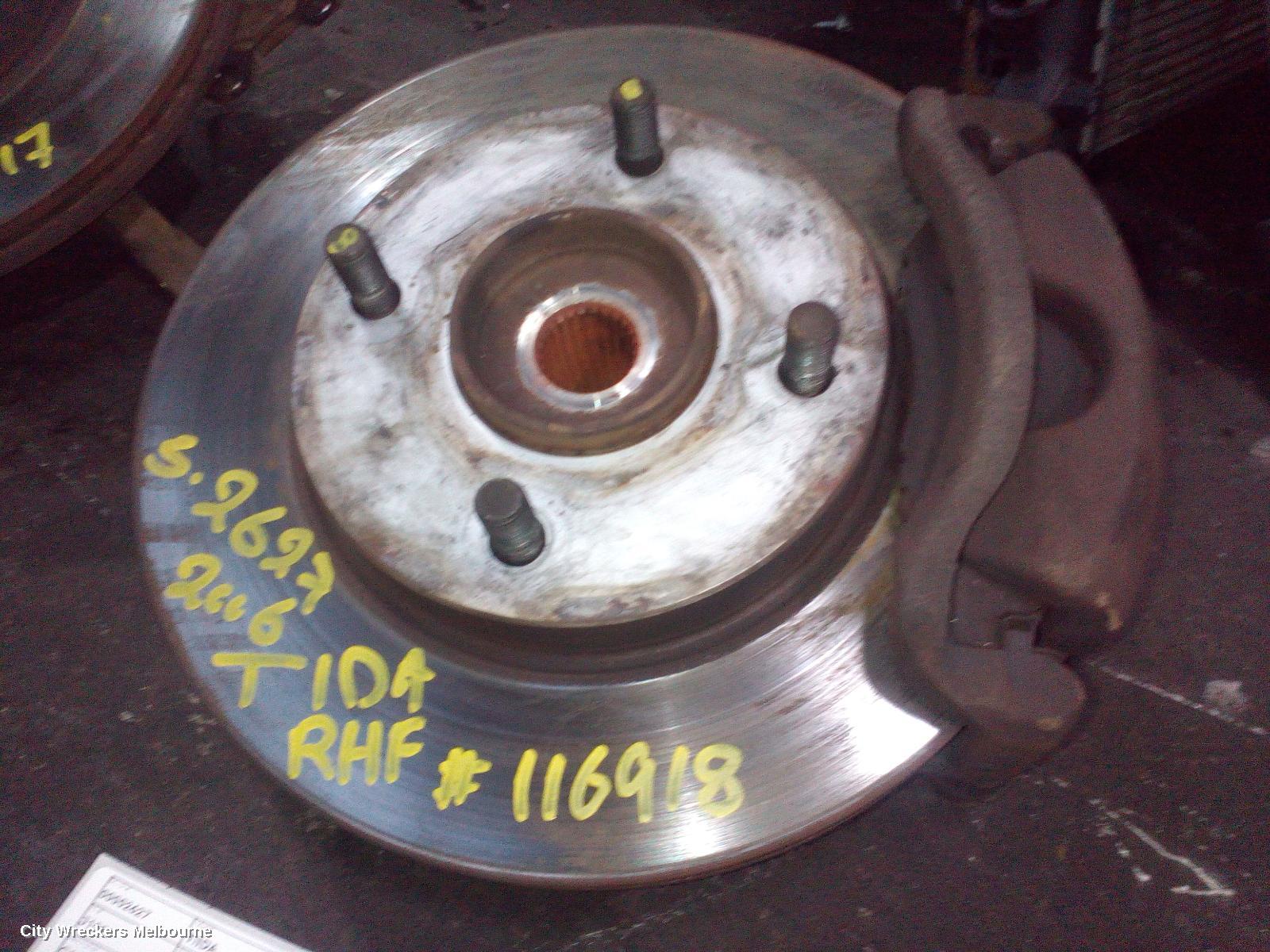 NISSAN TIIDA RIGHT FRONT HUB ASSEMBLY, C11, 09/2004 - 01/2013