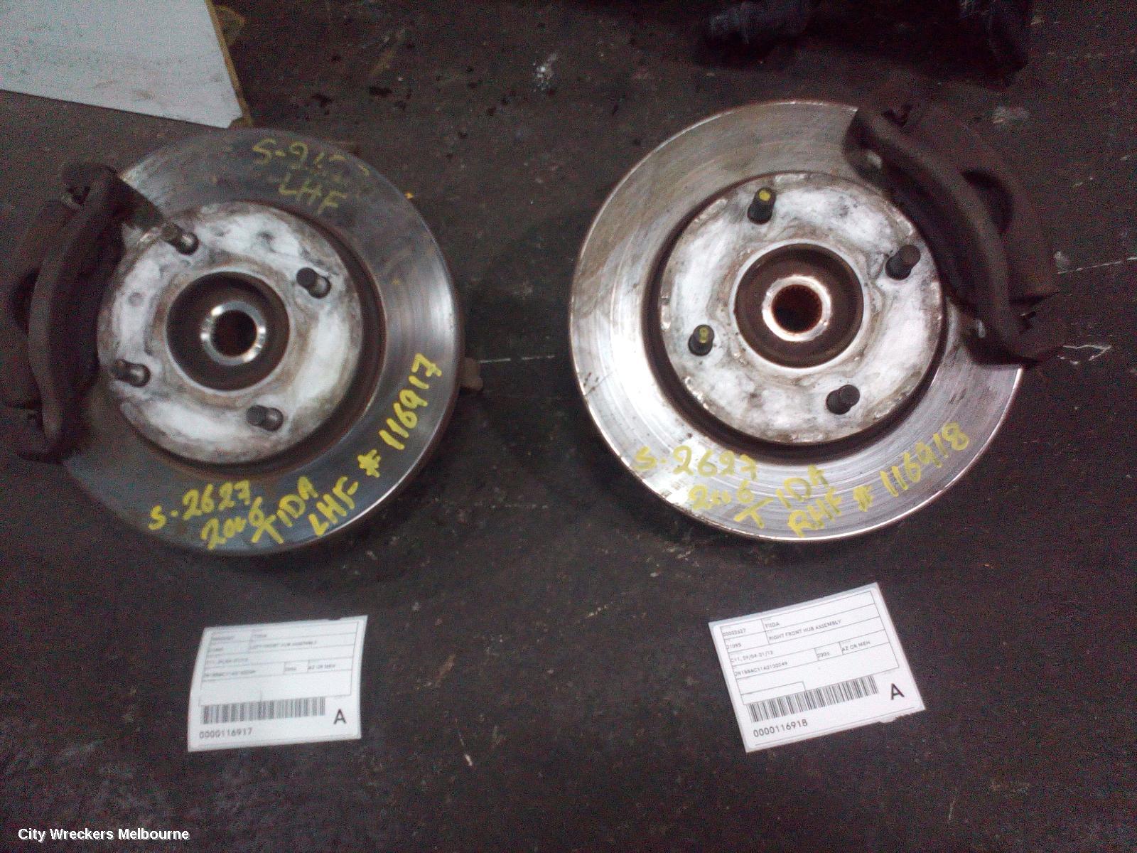 NISSAN TIIDA RIGHT FRONT HUB ASSEMBLY, C11, 09/2004 - 01/2013