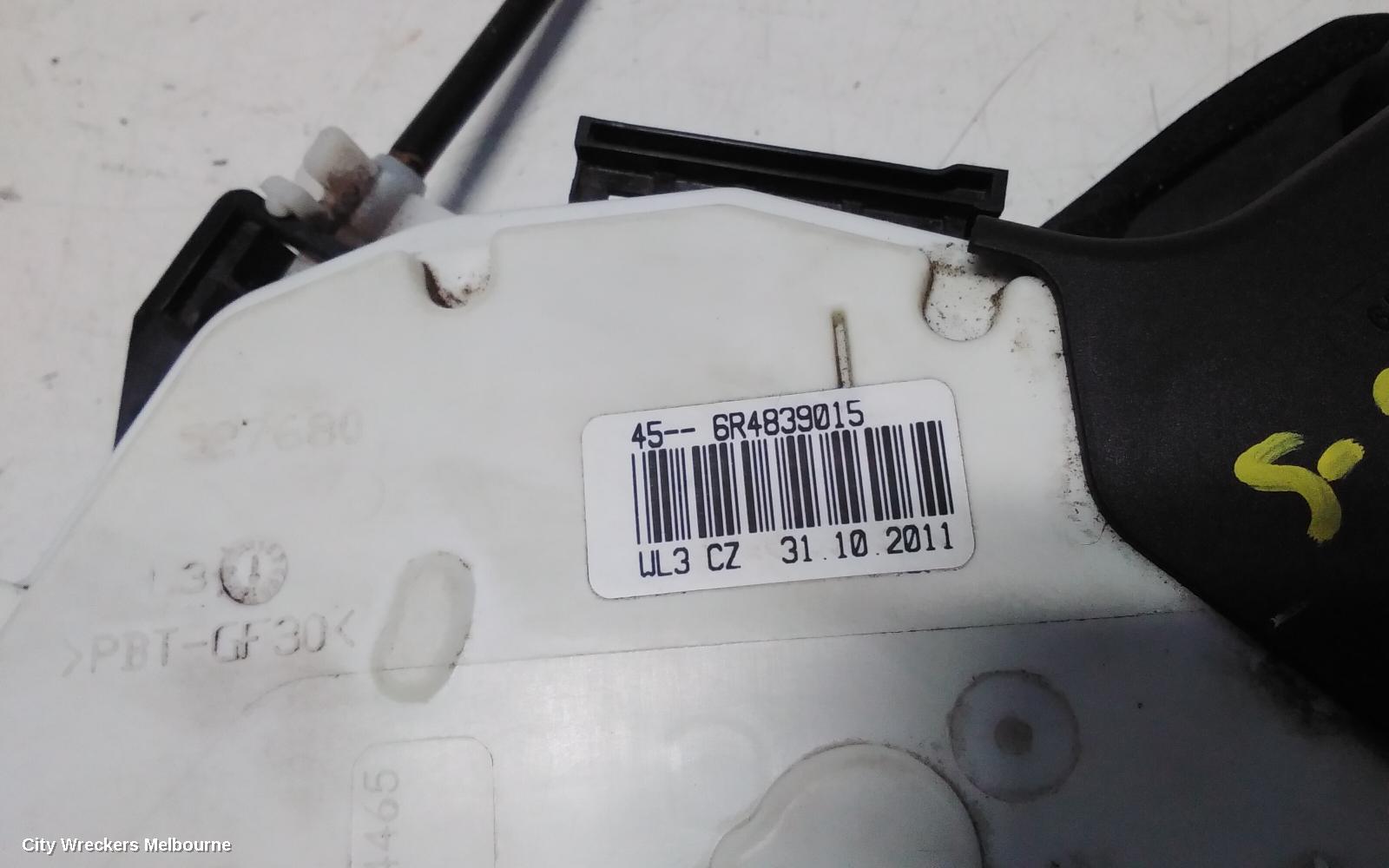 VOLKSWAGEN POLO DOOR/BOOT/GATE LOCK, LEFT FRONT DOOR LOCK, 6R, P/N 5K2837015E, 05/2010 - 09/2017