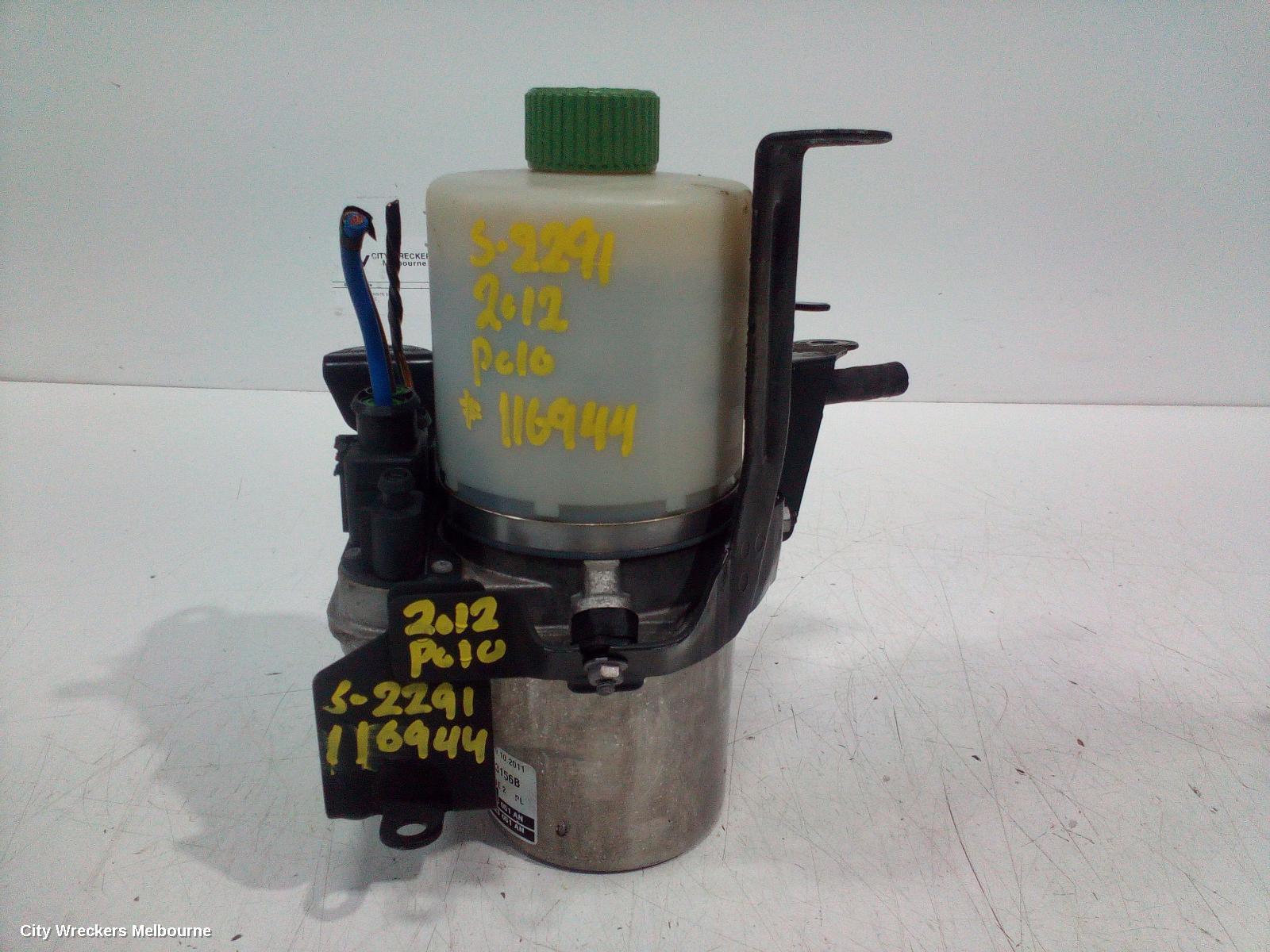 VOLKSWAGEN POLO STEERING PUMP, HYDRAULIC PUMP, PETROL/DIESEL, 6R, 05/2010 - 05/2014