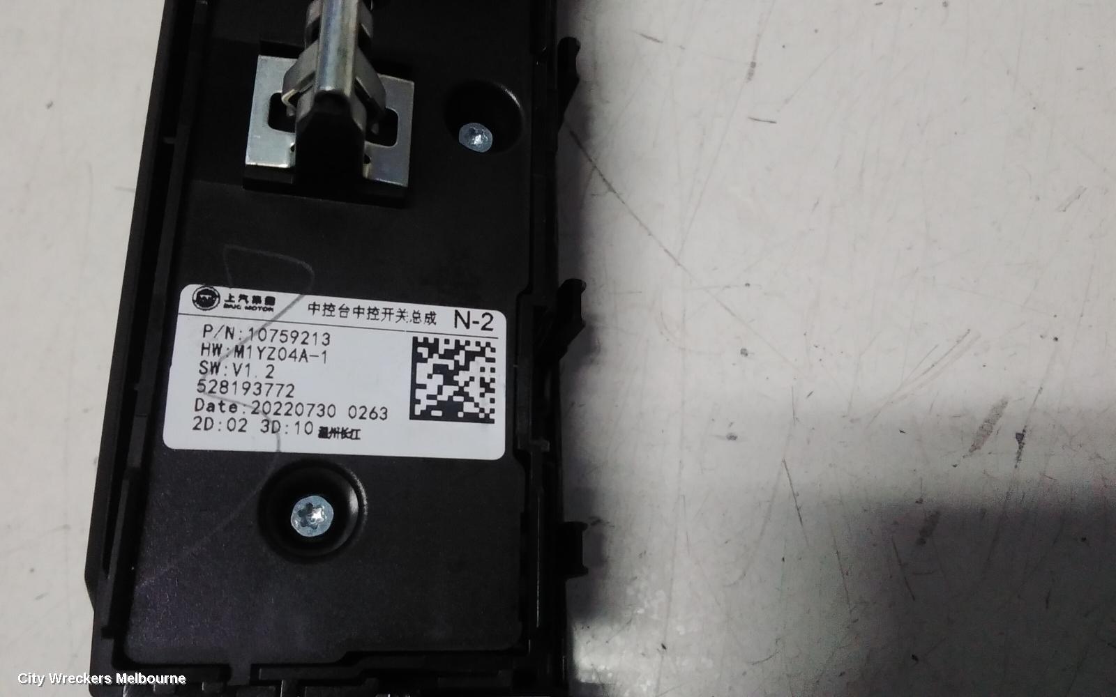 MG HS HEATER/AC CONTROLS, SAS23, 08/2019 - 12/2024