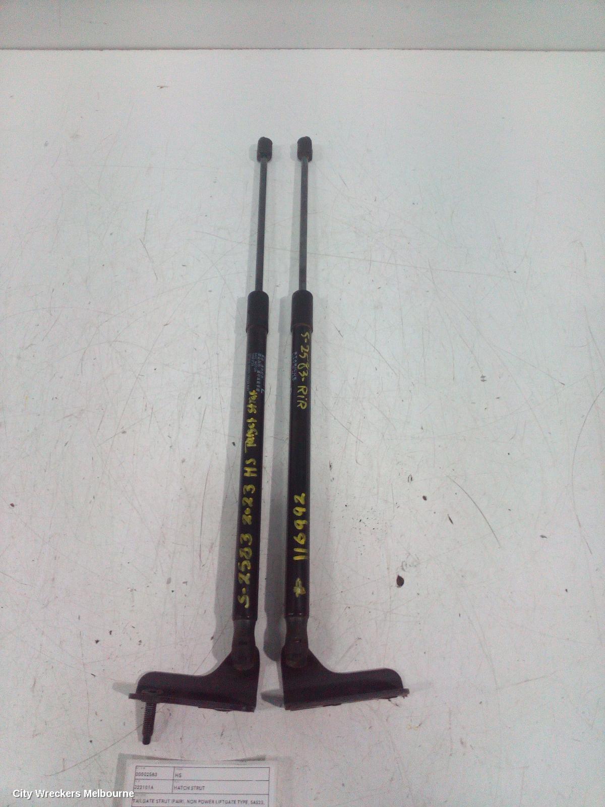 MG HS HATCH STRUT, TAILGATE STRUT (PAIR), NON POWER LIFTGATE TYPE, SAS23, 09/2019 ONWARDS