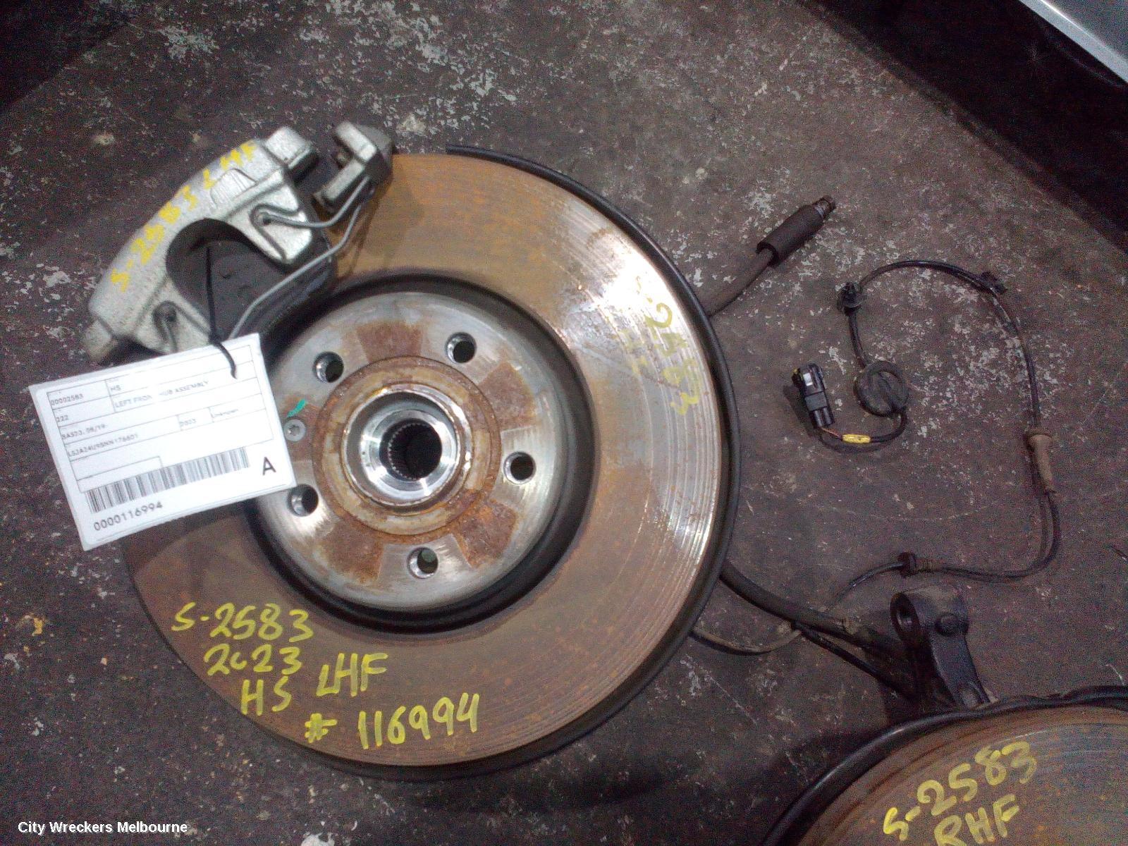 MG HS LEFT FRONT HUB ASSEMBLY, SAS23, 08/2019 - 12/2024