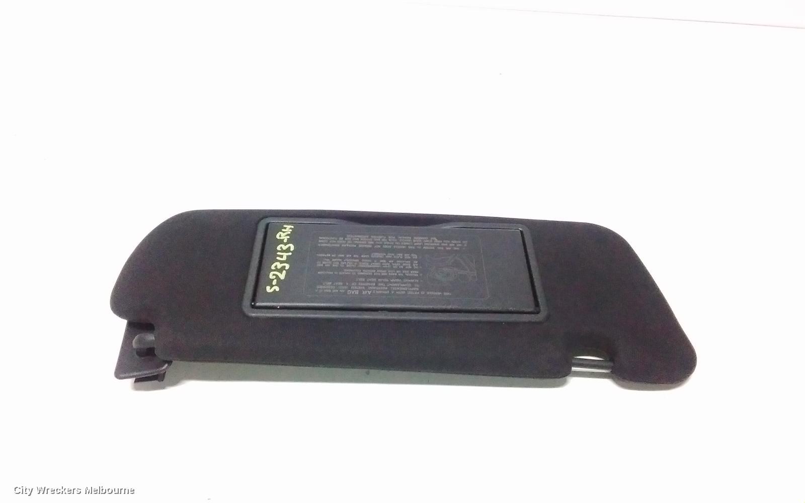 HOLDEN COMMODORE SUNVISOR, VE, RH SIDE, DARK GREY, 08/2006 - 05/2013