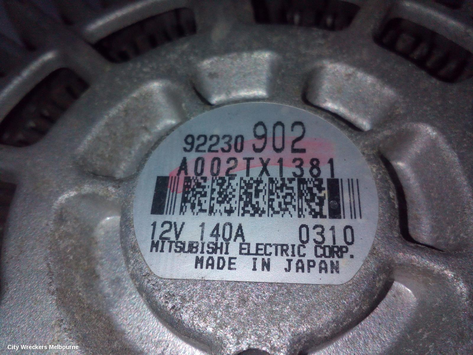 HOLDEN COMMODORE ALTERNATOR, 3.0/3.6, 140 AMPS TYPE, VE, 09/2006 - 05/2013