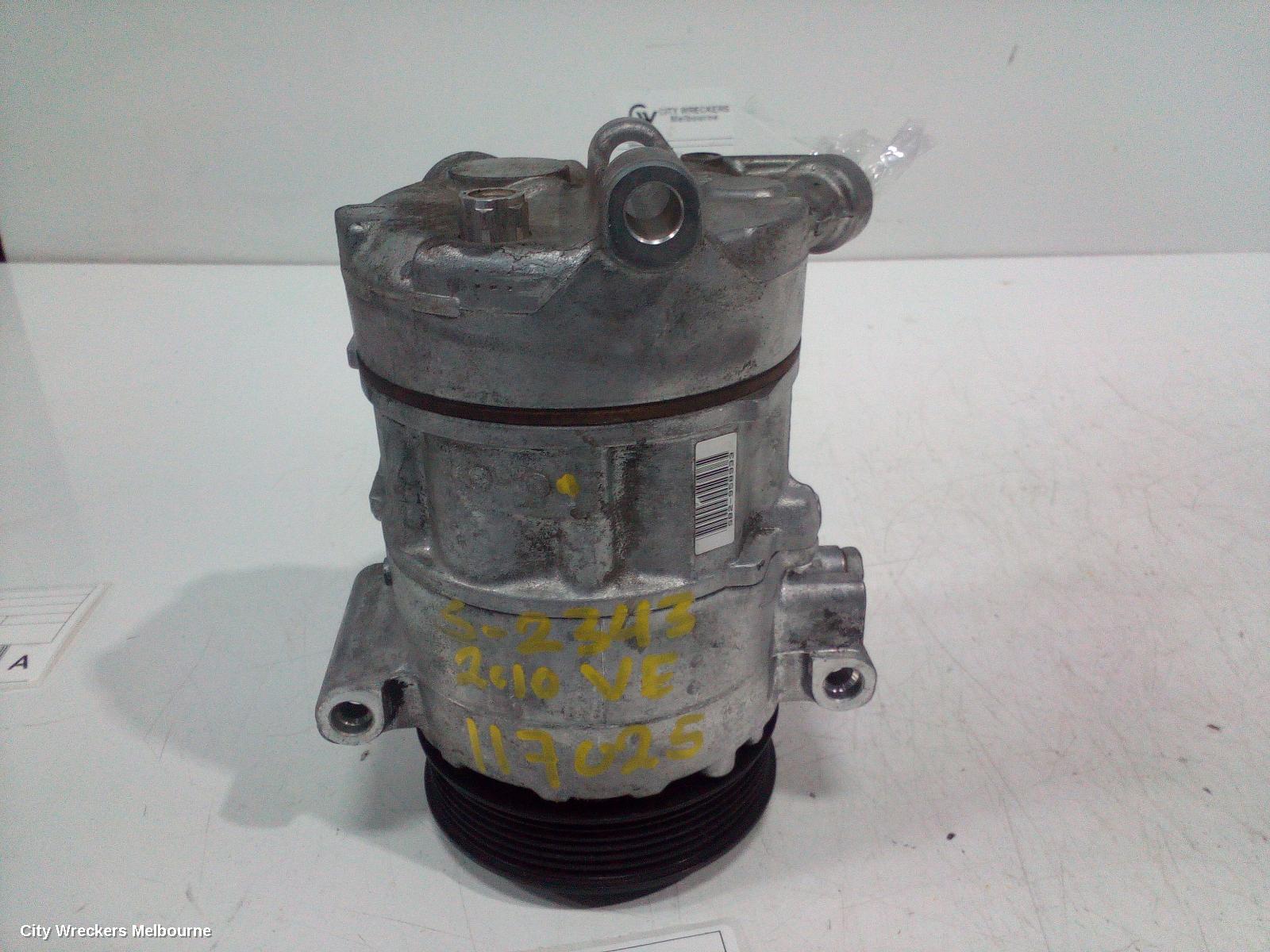 HOLDEN COMMODORE A/C COMPRESSOR, VE, 3.0/3.6, 6SBU16C, 2 PLUG TYPE, 09/2006 - 05/2013