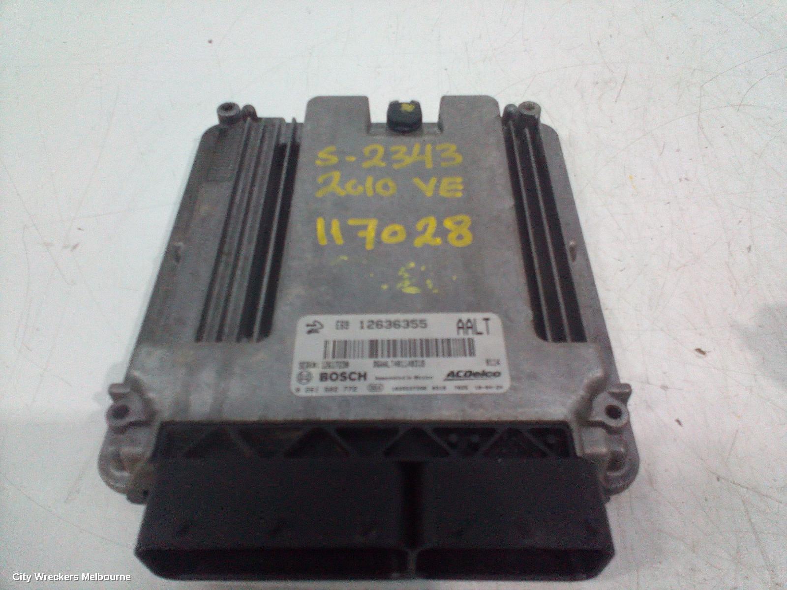 HOLDEN COMMODORE ECU, ENGINE ECU, 3.6, GAS, ECU ONLY, VE, 08/2006 - 05/2013