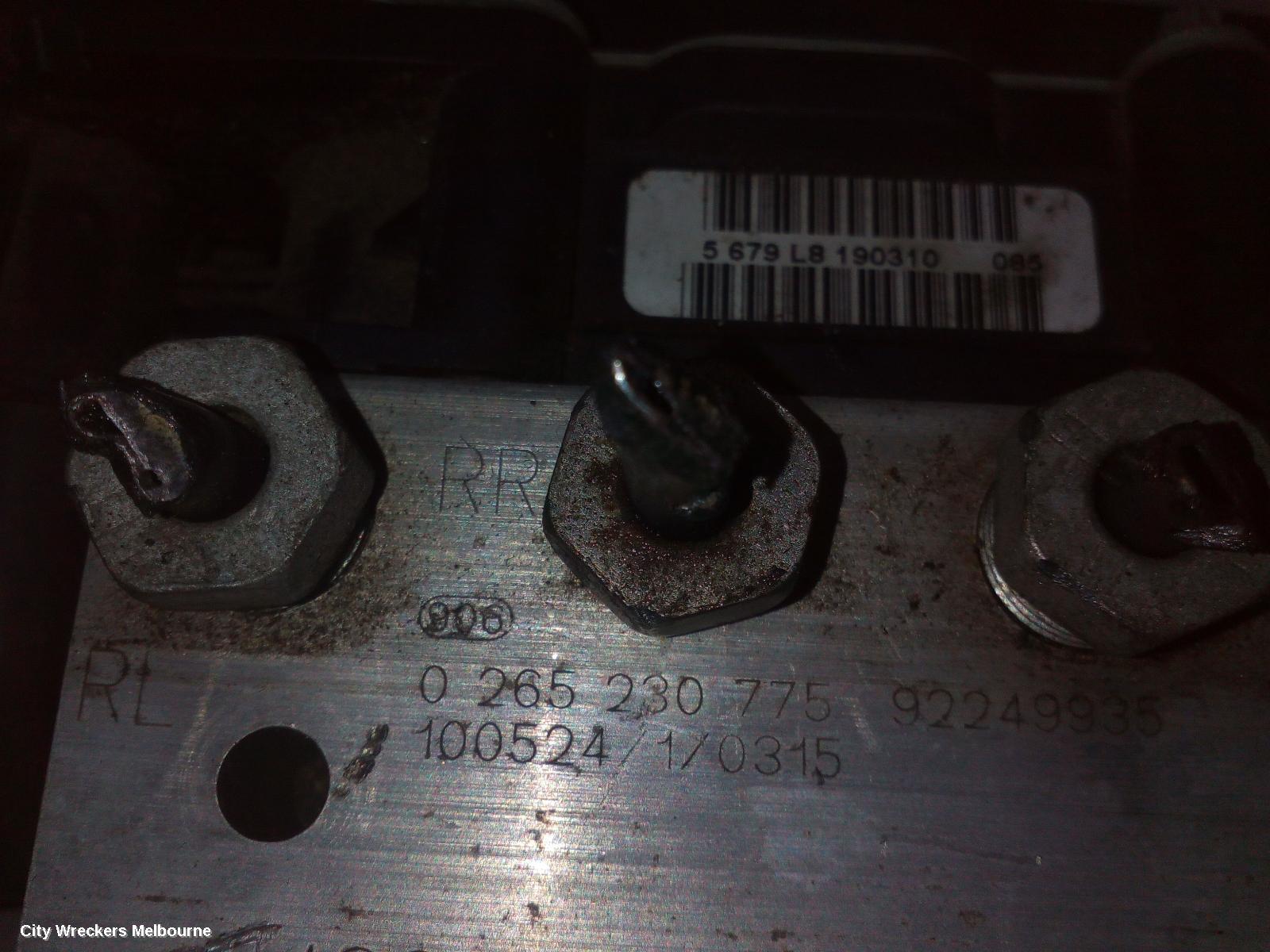 HOLDEN COMMODORE ABS PUMP/MODULATOR, VE, NON TRACTION CONTROL TYPE, 08/2006 - 05/2013