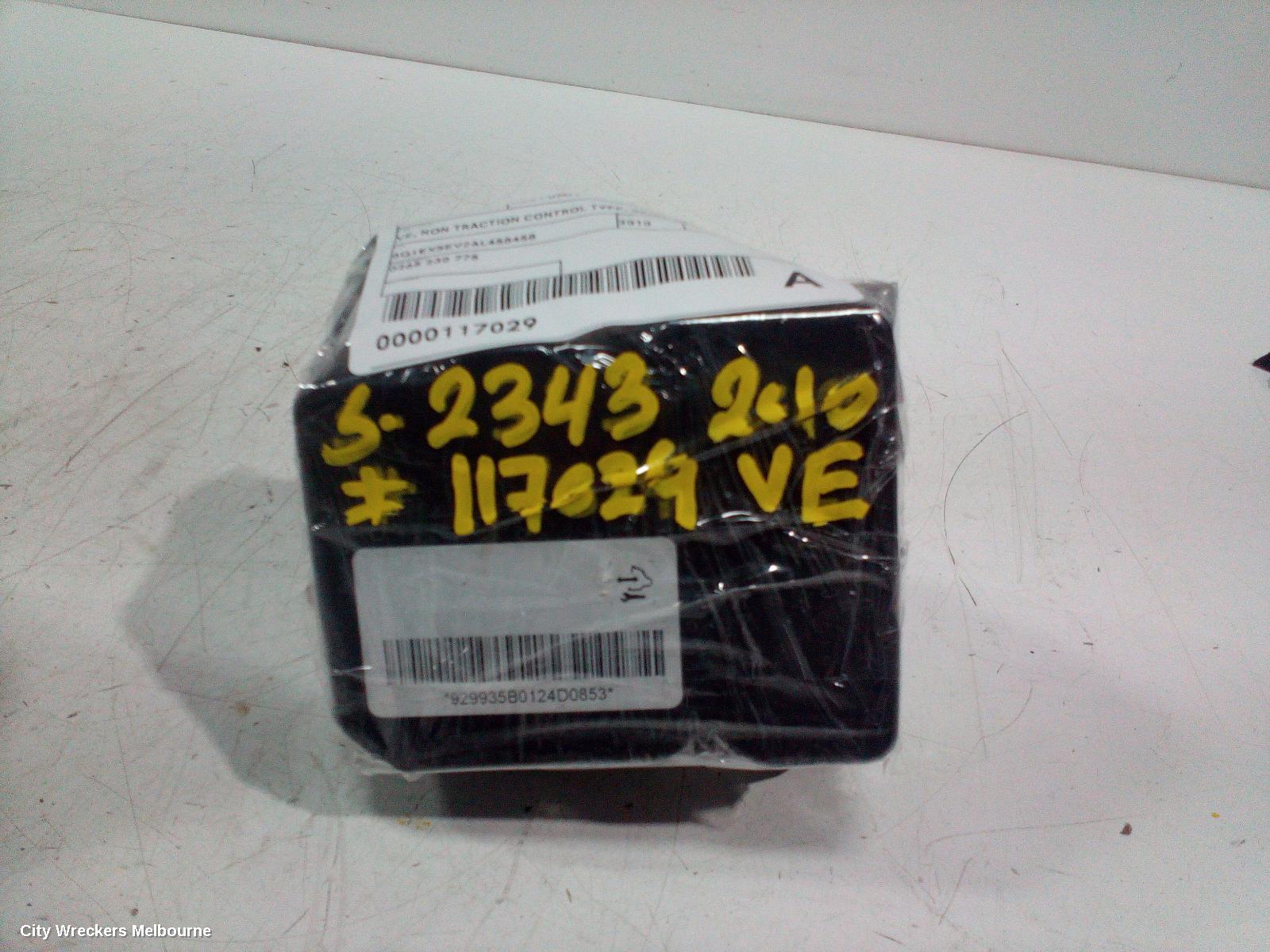 HOLDEN COMMODORE ABS PUMP/MODULATOR, VE, NON TRACTION CONTROL TYPE, 08/2006 - 05/2013
