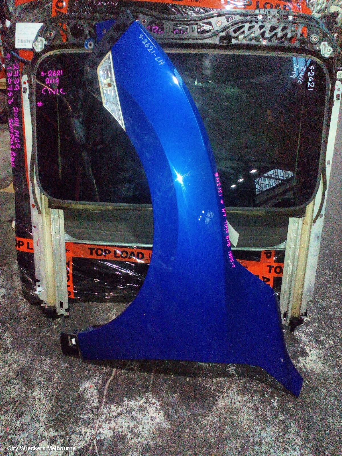 HONDA CIVIC LEFT GUARD, 10TH GEN, SEDAN/HATCH, VTI/VTI-S/VTI-L/RS/VTI-LX, 05/2016 - 08/2021