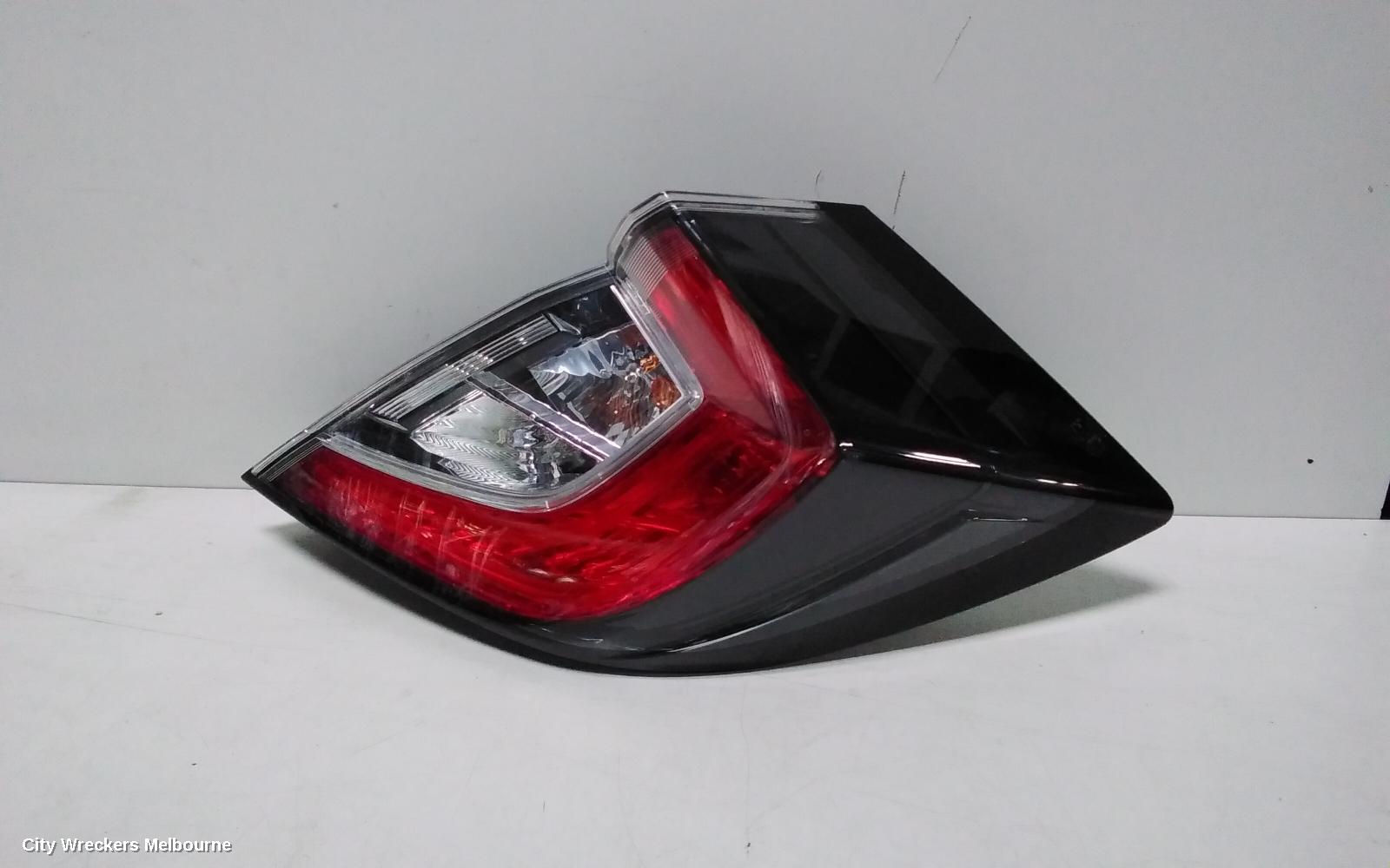 HONDA CIVIC RIGHT TAILLIGHT, IN BODY, HATCH, 10TH GEN, LED TYPE, 02/2017 - 08/2021