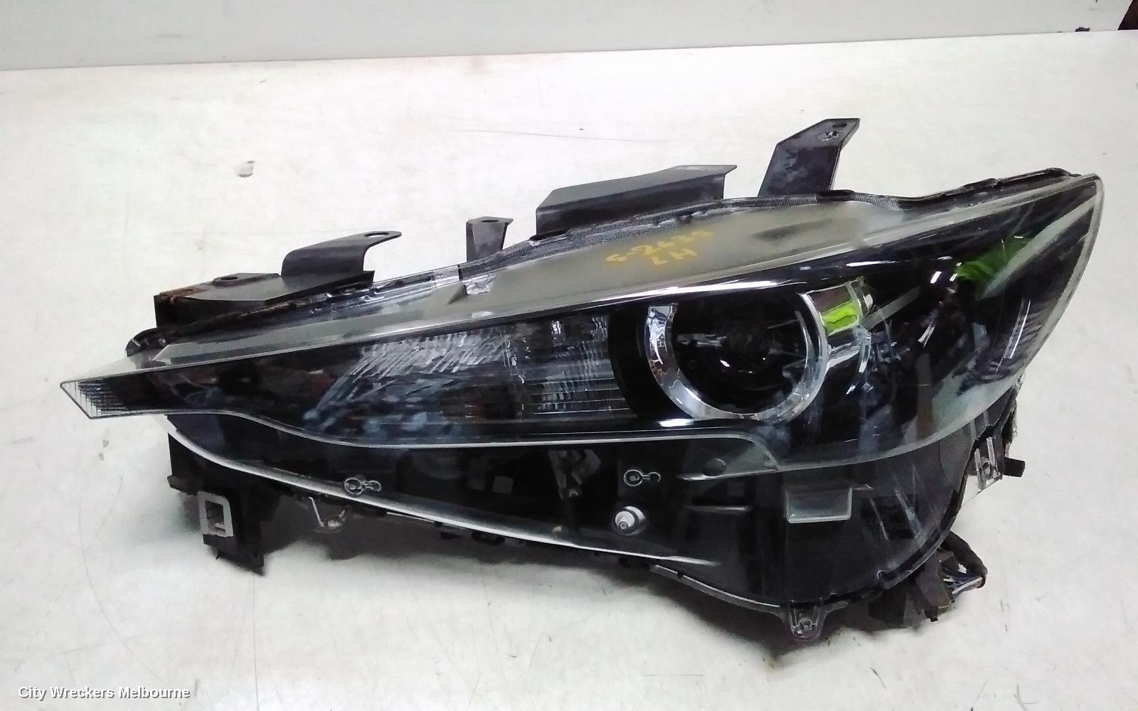 MAZDA CX8 LEFT HEADLAMP, KG, LED, NON AFS & W/ ADAPTIVE, W/ DAYTIME RUNNING LAMP TYPE, 05/2018 ONWARDS