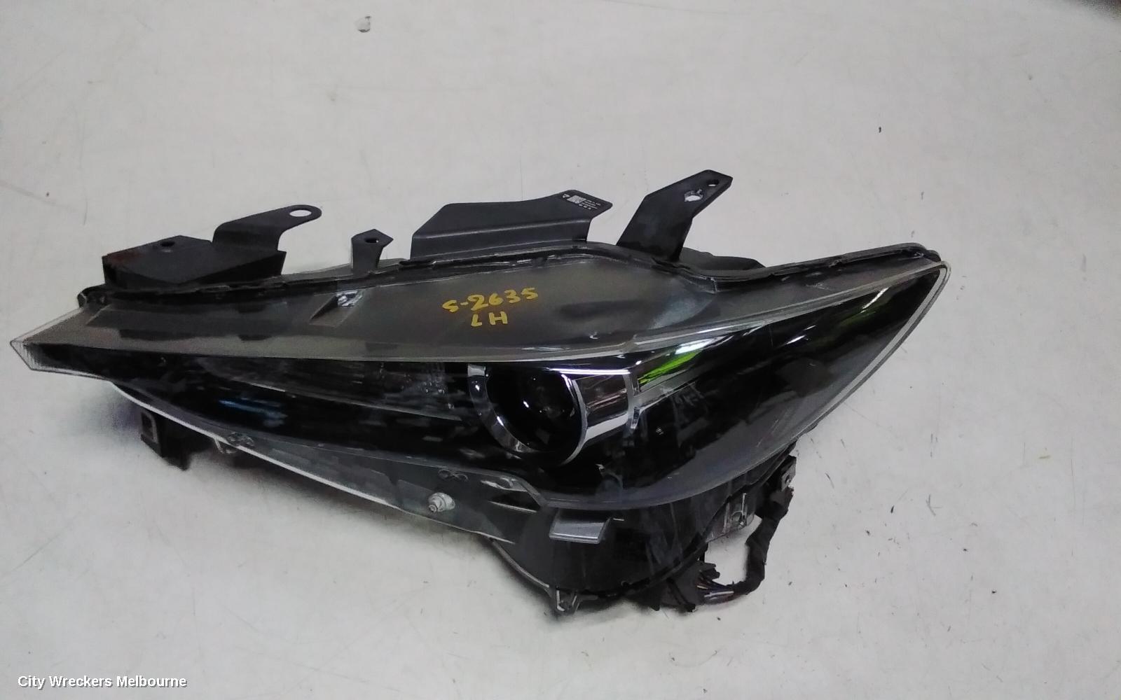 MAZDA CX8 LEFT HEADLAMP, KG, LED, NON AFS & W/ ADAPTIVE, W/ DAYTIME RUNNING LAMP TYPE, 05/2018 ONWARDS