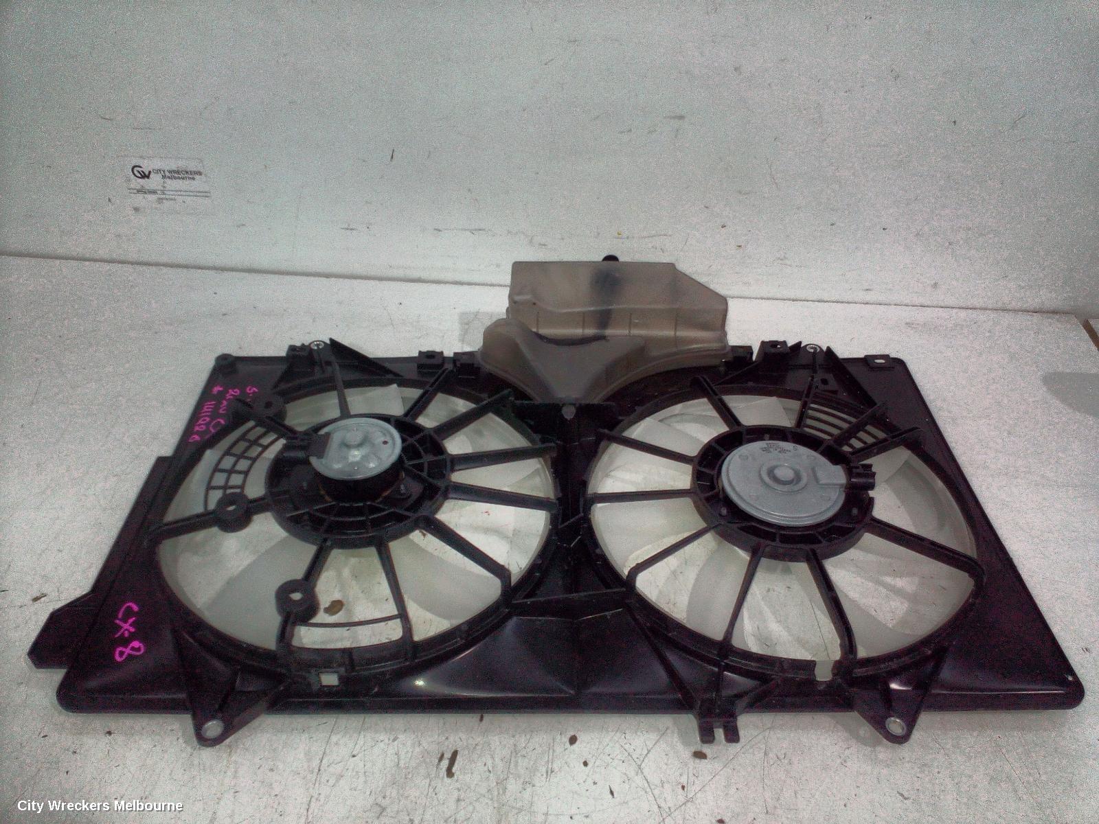 MAZDA CX8 FAN, DUAL FAN ASSY, 2.5, PY-VPS, PETROL, KG, 01/2020 ONWARDS