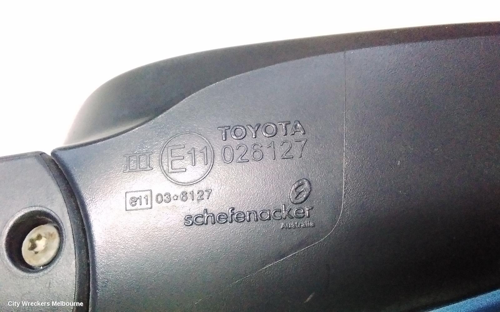 TOYOTA AURION RIGHT DOOR MIRROR, GSV40R, PRESARA/SPORTIVO ZR6, 08/2009 - 03/2012