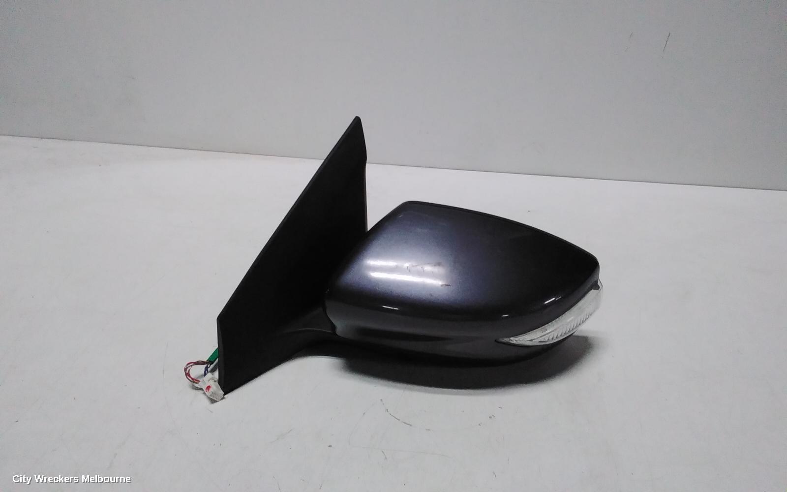 NISSAN PULSAR LEFT DOOR MIRROR, B17, SEDAN, MANUAL FOLD TYPE, 12/2012 - 12/2017