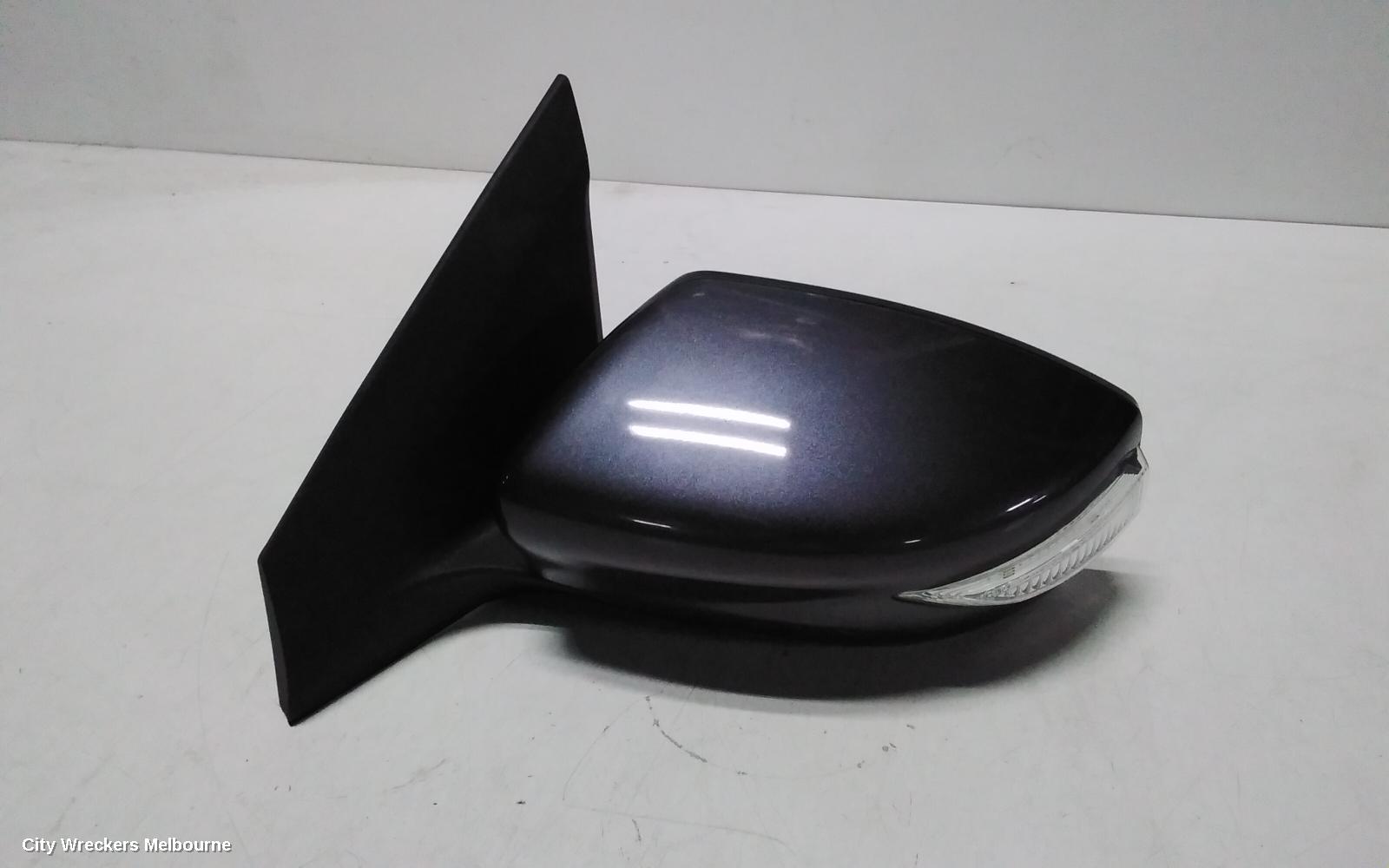 NISSAN PULSAR LEFT DOOR MIRROR, B17, SEDAN, MANUAL FOLD TYPE, 12/2012 - 12/2017