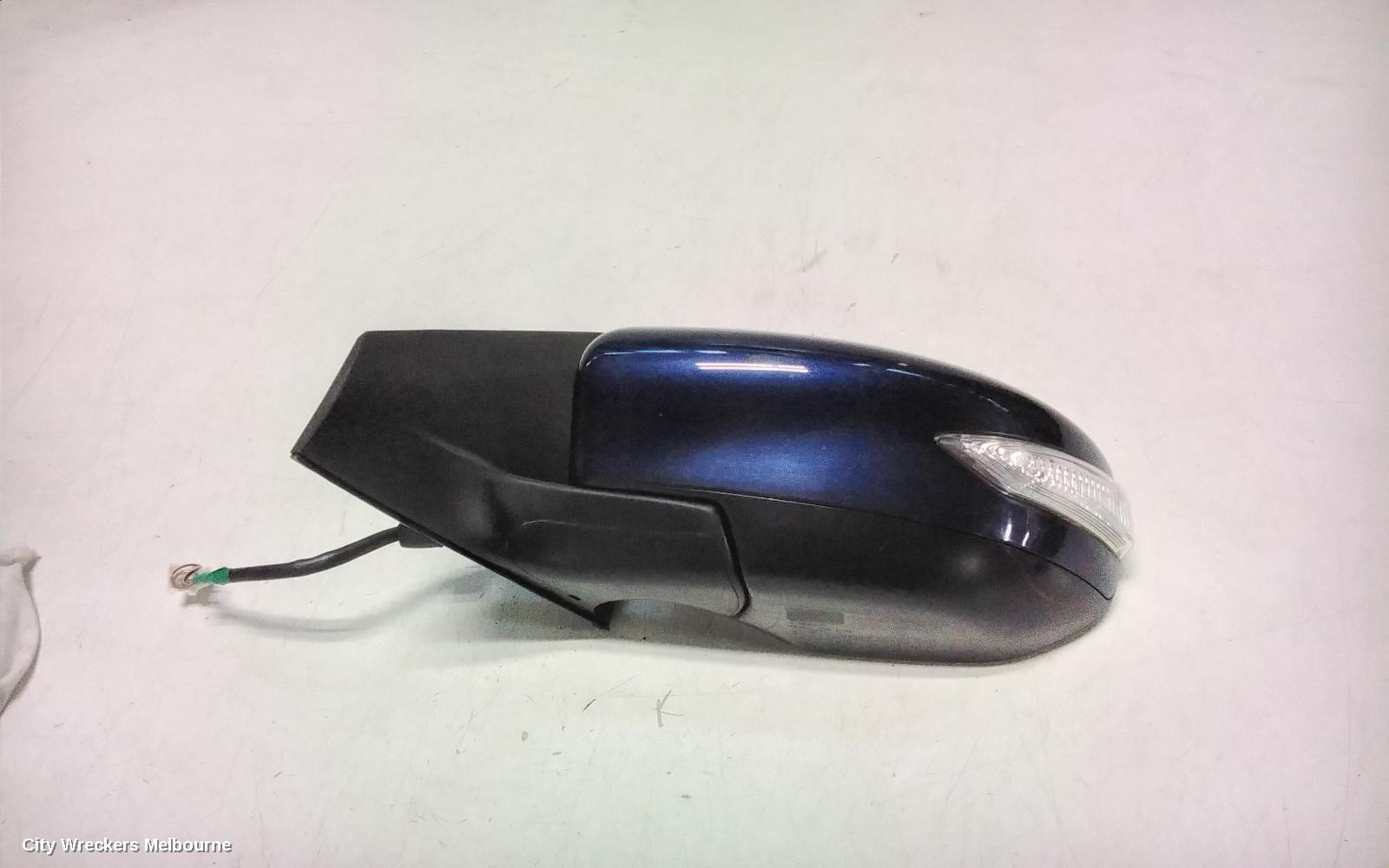NISSAN PULSAR LEFT DOOR MIRROR, B17, SEDAN, MANUAL FOLD TYPE, 12/2012 - 12/2017