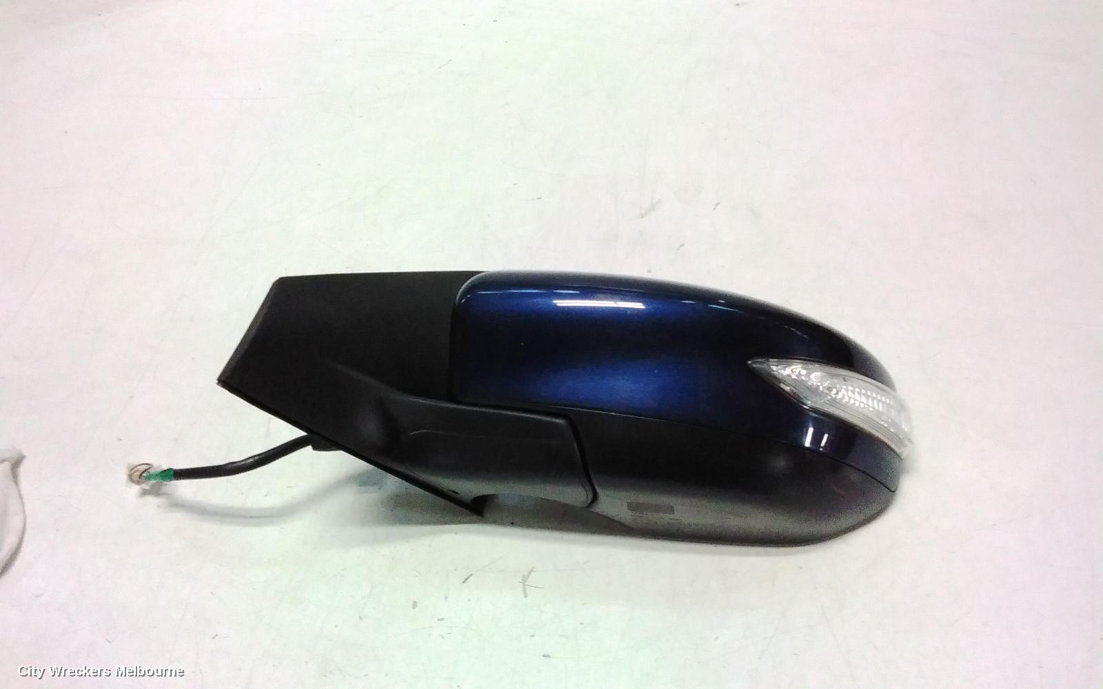 NISSAN PULSAR LEFT DOOR MIRROR, B17, SEDAN, MANUAL FOLD TYPE, 12/2012 - 12/2017