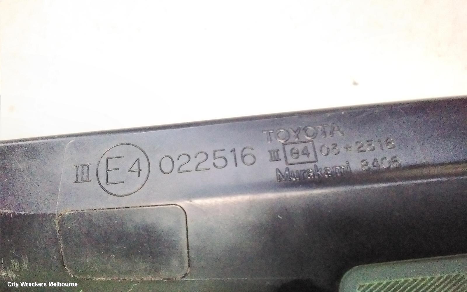 TOYOTA KLUGER LEFT DOOR MIRROR, GSU40-GSU45, 07/2010 - 02/2014