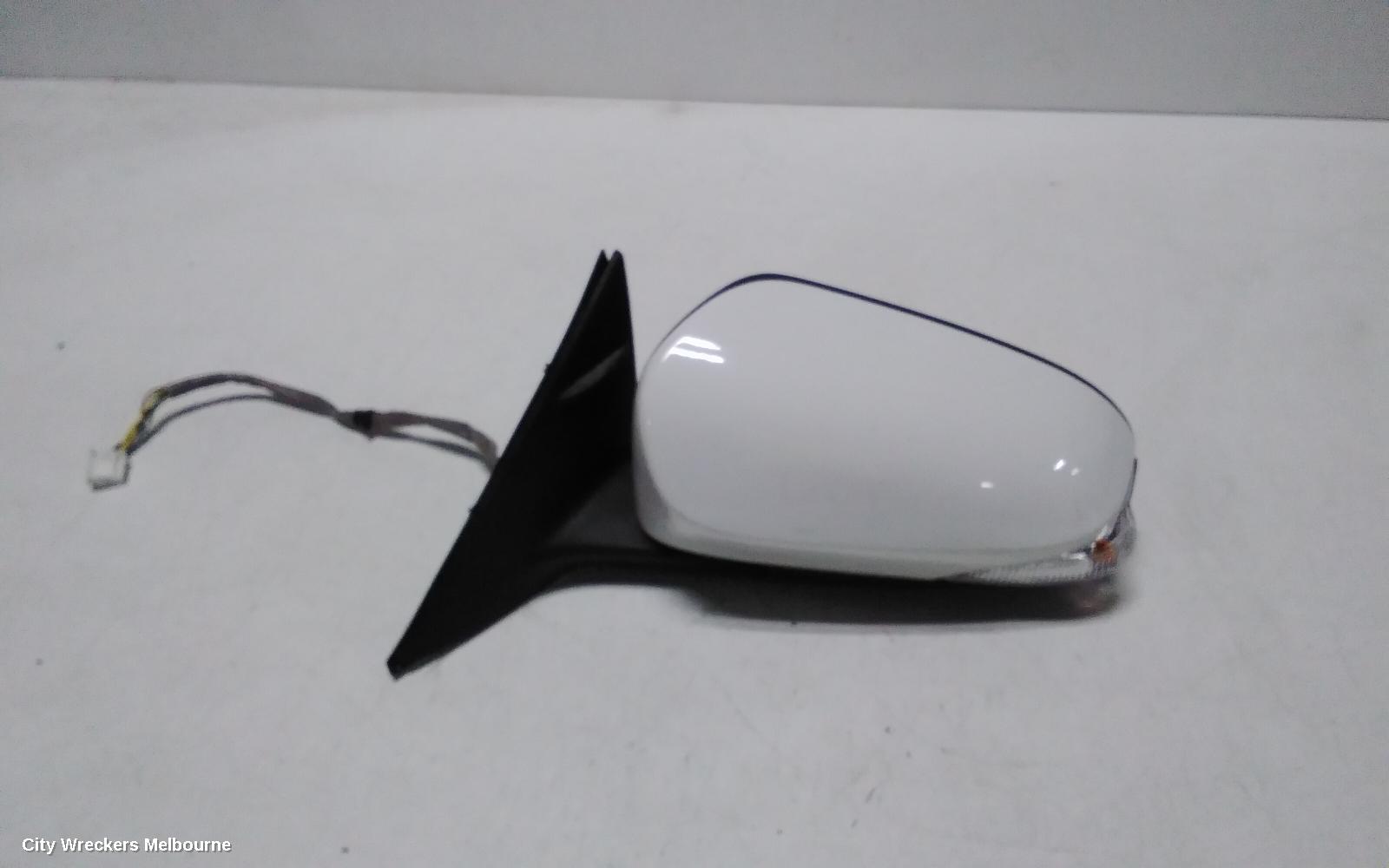 TOYOTA AURION LEFT DOOR MIRROR, GSV50R, PRODIGY, W/ AUTO DIP, NON BLIND SPOT TYPE, 02/2012 - 05/2015