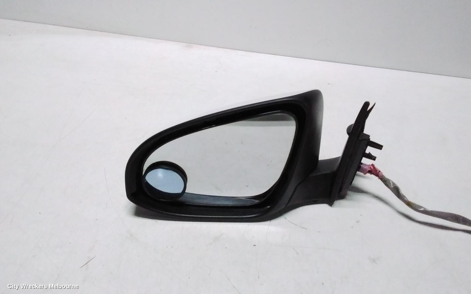 TOYOTA AURION LEFT DOOR MIRROR, GSV50R, PRODIGY, W/ AUTO DIP, NON BLIND SPOT TYPE, 02/2012 - 05/2015