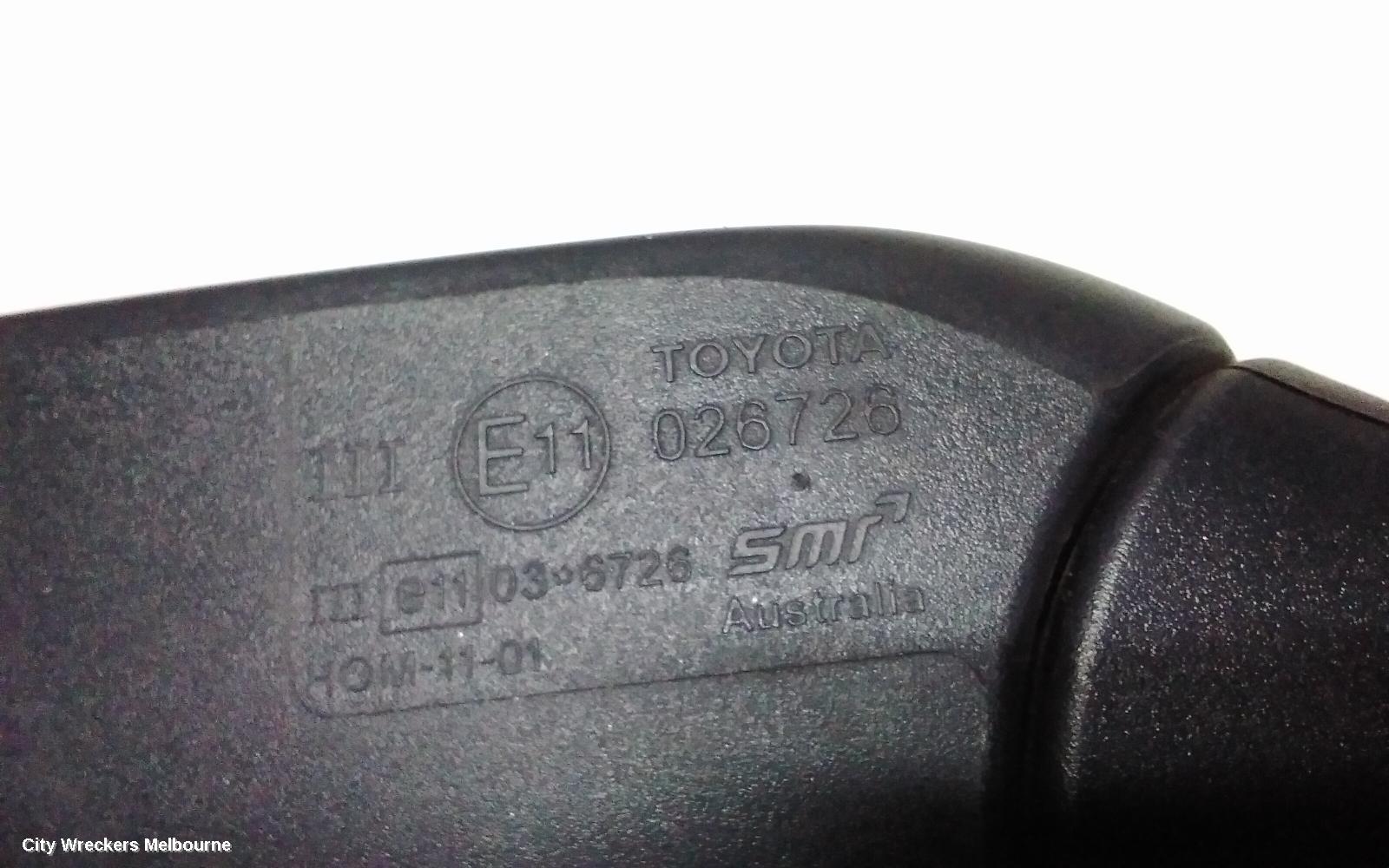 TOYOTA AURION LEFT DOOR MIRROR, GSV50R, PRODIGY, W/ AUTO DIP, NON BLIND SPOT TYPE, 02/2012 - 05/2015