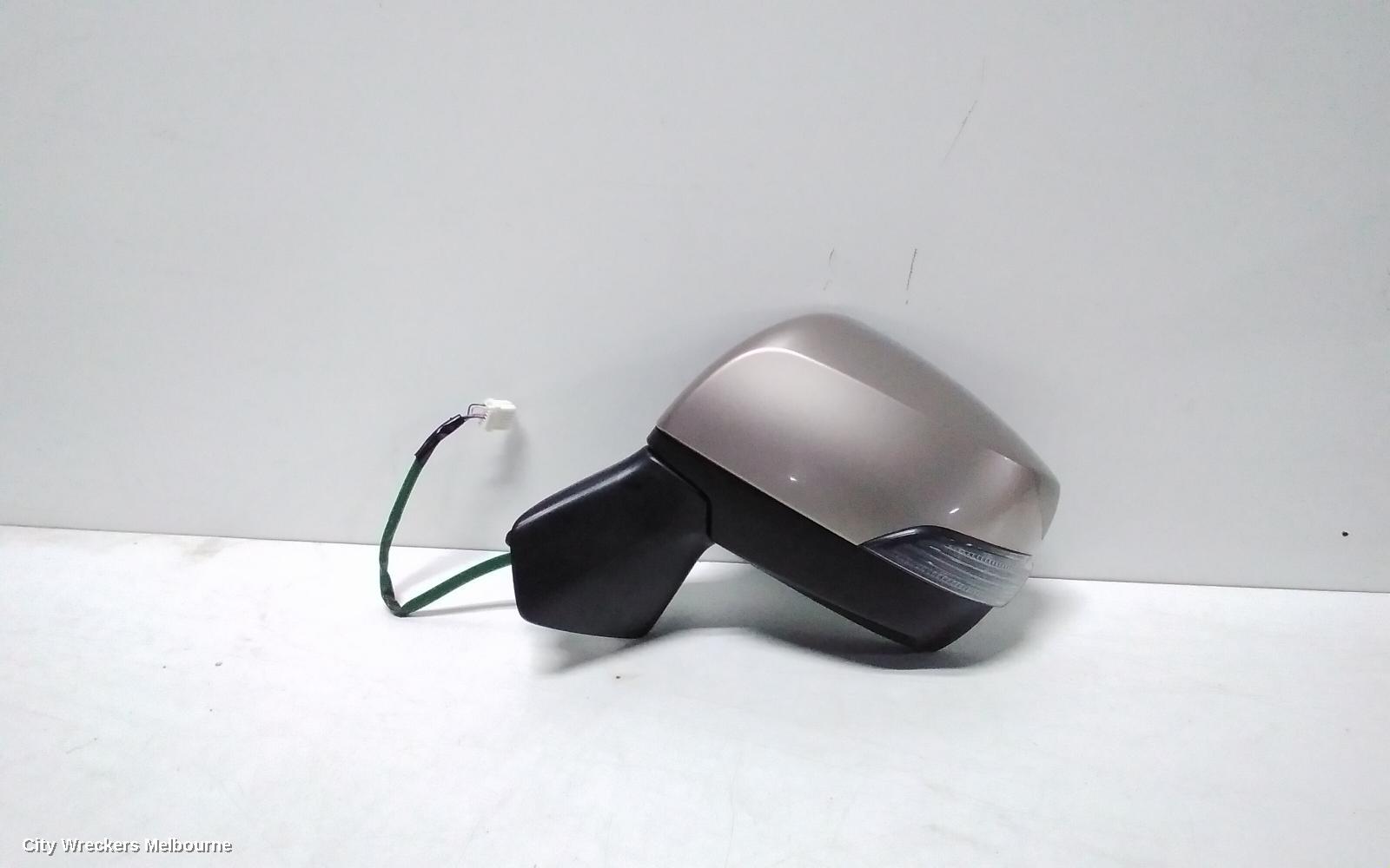 SUBARU FORESTER LEFT DOOR MIRROR, SJ, W/ FLASHER, NON HEATED, NON BLINDSPOT, (5 WIRE), 09/2012 - 08/2018