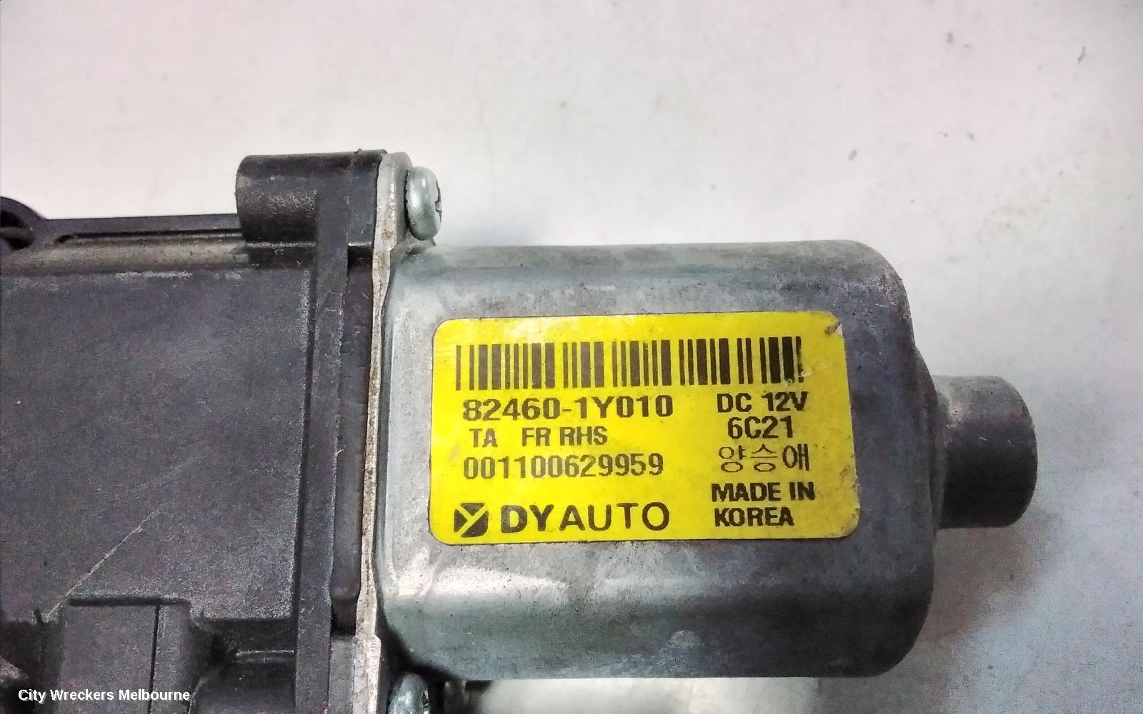 KIA PICANTO RIGHT FRONT WINDOW REG/MOTOR