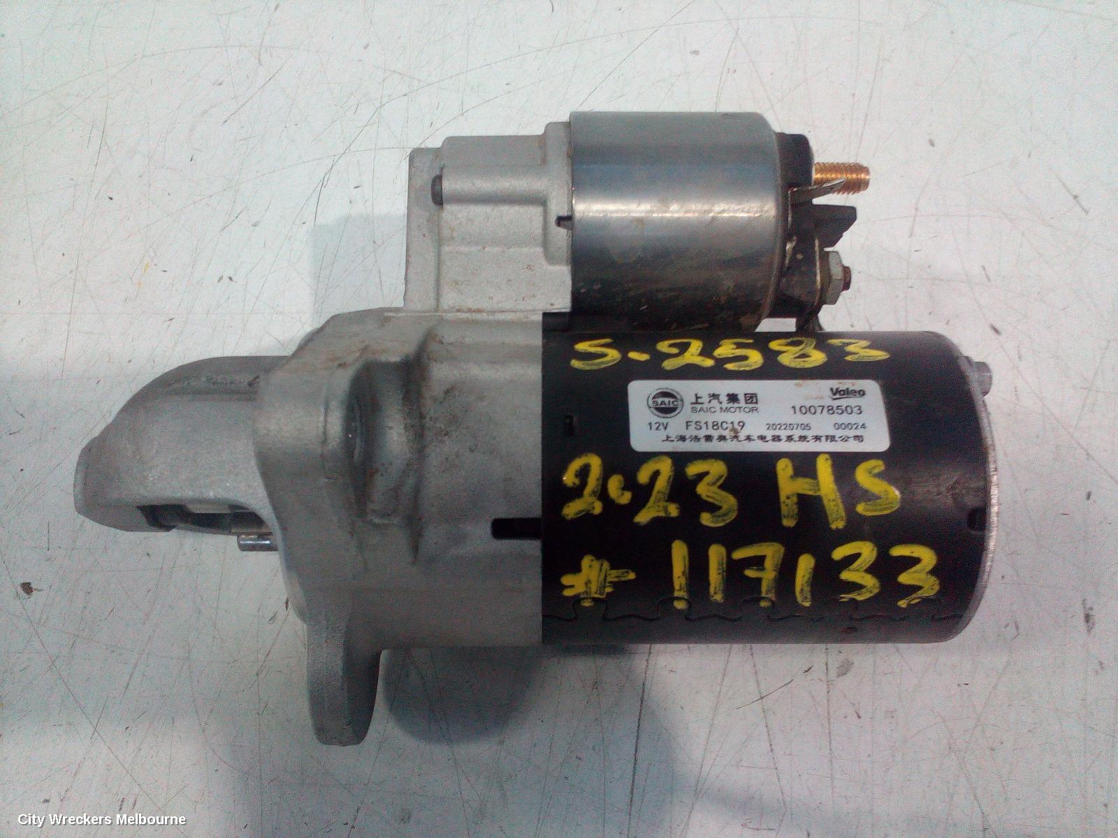 MG HS STARTER, PETROL, 1.5, SAS23, 09/2019 ONWARDS
