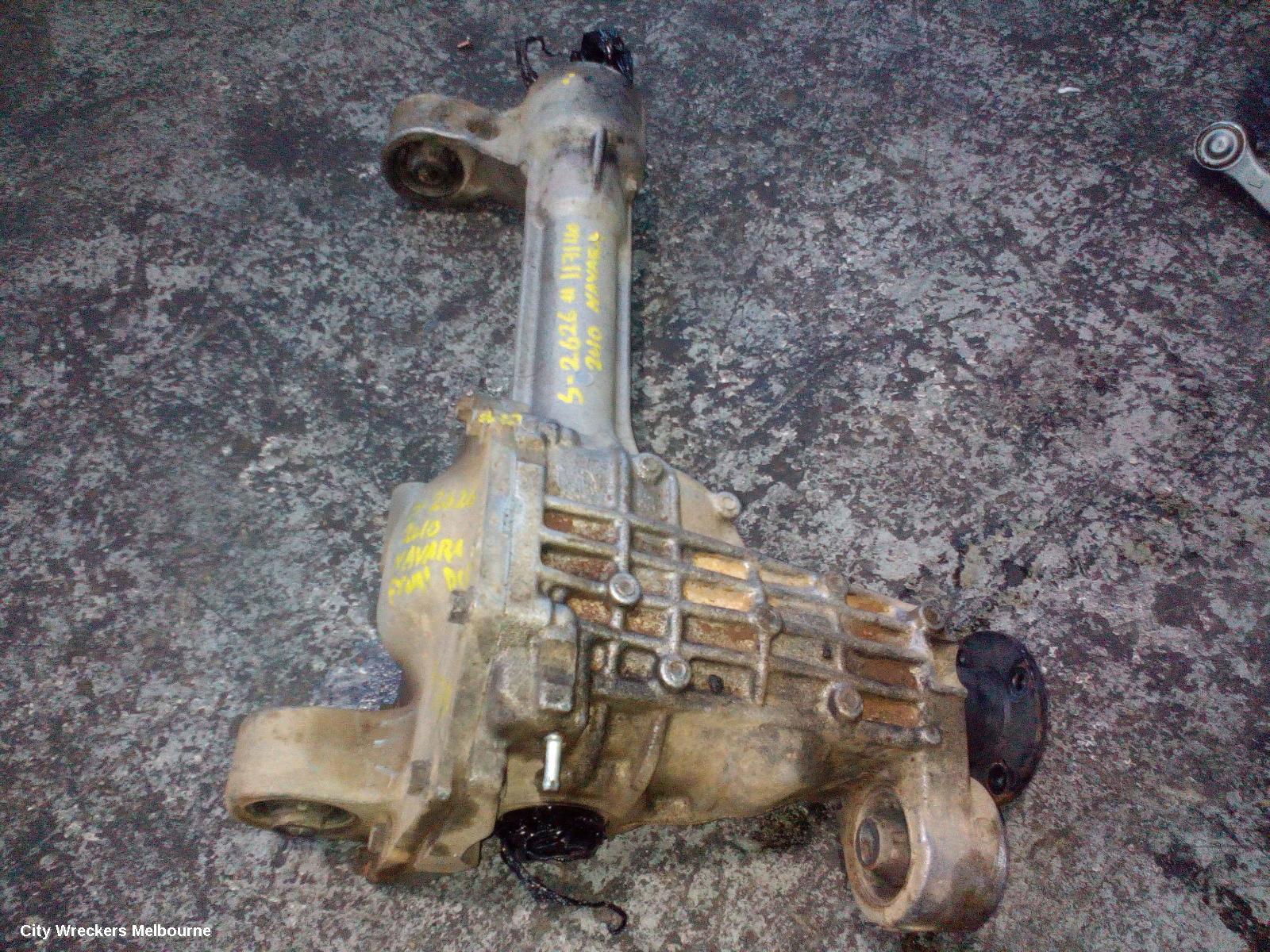 NISSAN NAVARA DIFFERENTIAL CENTRE, D40, FRONT, 2.5, YD25, DIESEL, AUTO/MANUAL T/M, 3.538 RATIO, VIN VSK/MNT, 09/2005 - 08/2015