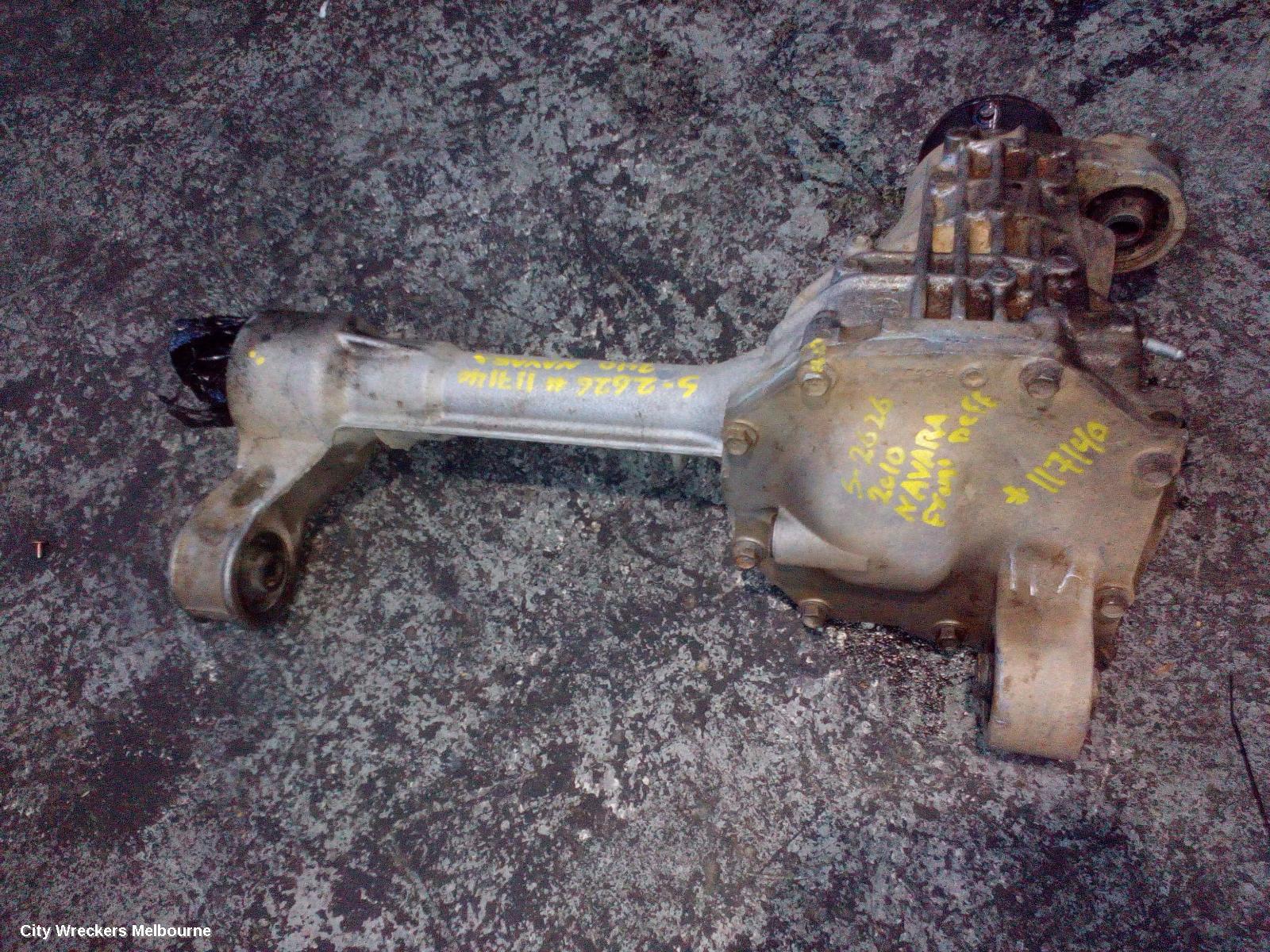 NISSAN NAVARA DIFFERENTIAL CENTRE, D40, FRONT, 2.5, YD25, DIESEL, AUTO/MANUAL T/M, 3.538 RATIO, VIN VSK/MNT, 09/2005 - 08/2015