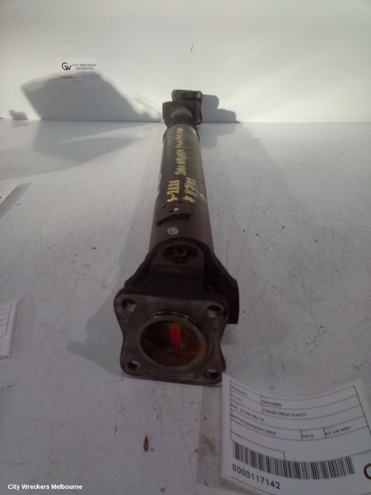 NISSAN NAVARA FRONT PROP SHAFT, D40, 09/2005 - 08/2015