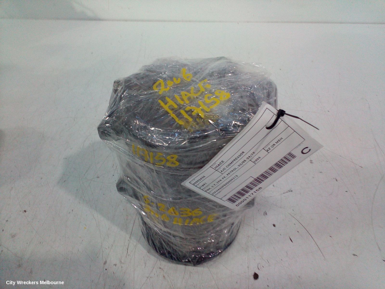 TOYOTA HIACE A/C COMPRESSOR, TRH, 2.7, 2TR-FE, PETROL, 03/2005 - 04/2019