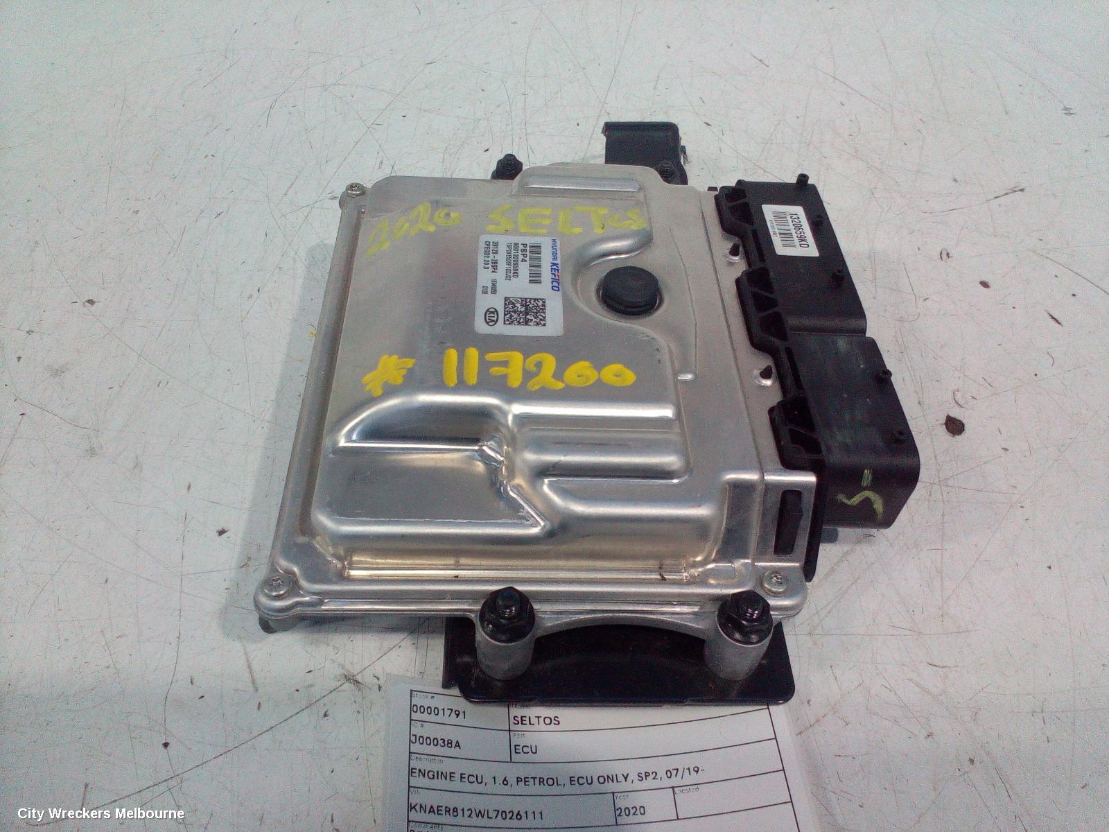 KIA SELTOS ECU, ENGINE ECU, 1.6, PETROL, ECU ONLY, SP2, 07/2019 ONWARDS