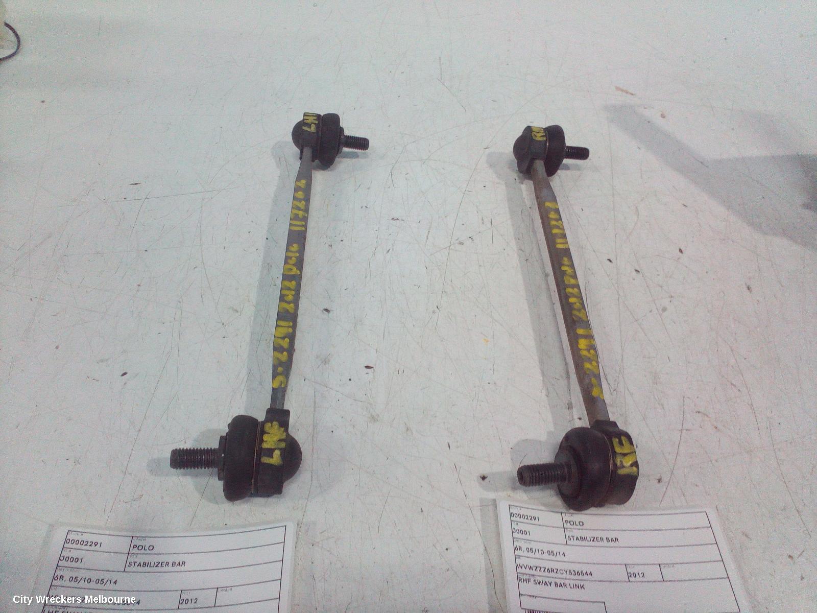 VOLKSWAGEN POLO STABILISER BAR, 6R, 05/2010 - 05/2014