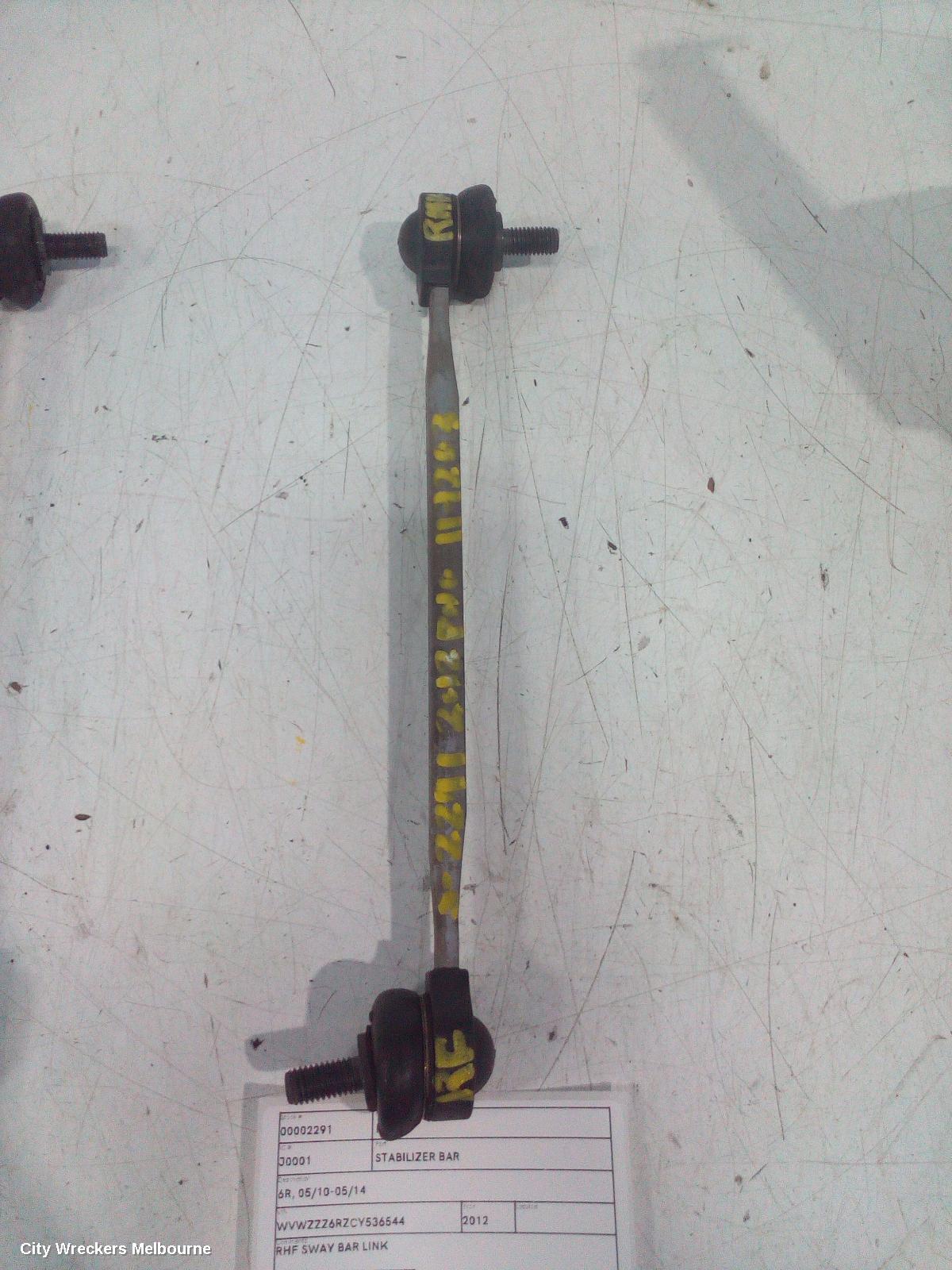 VOLKSWAGEN POLO STABILISER BAR, 6R, 05/2010 - 05/2014