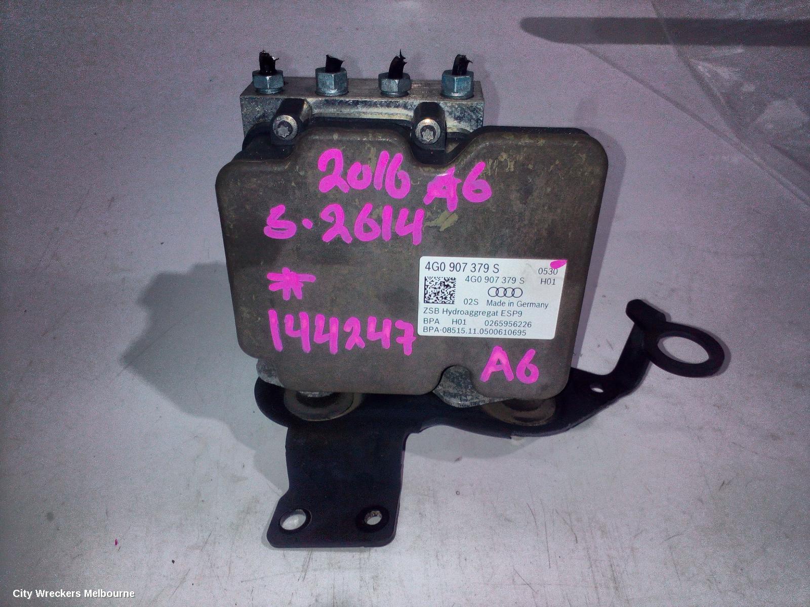 AUDI A6 ABS PUMP/MODULATOR, 4G/C7, P/N 4G0614517AL, 04/2011 - 06/2018
