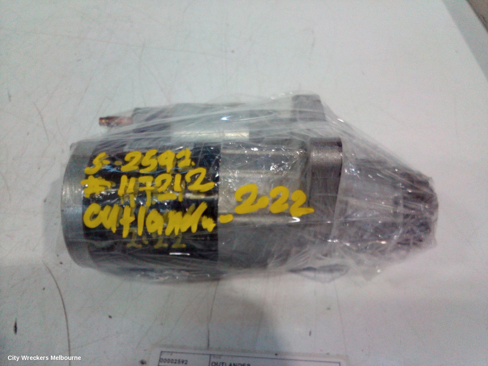 MITSUBISHI OUTLANDER STARTER, PETROL, 2.5, 1.4KW, ZM, 08/2021 ONWARDS