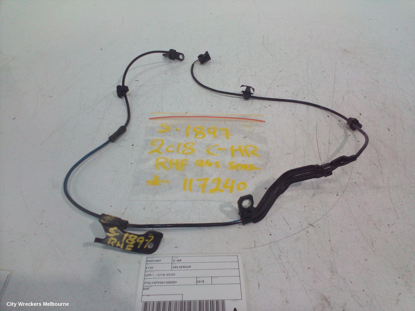 TOYOTA C-HR ABS SENSOR, GEN 1, 12/2016 - 09/2023