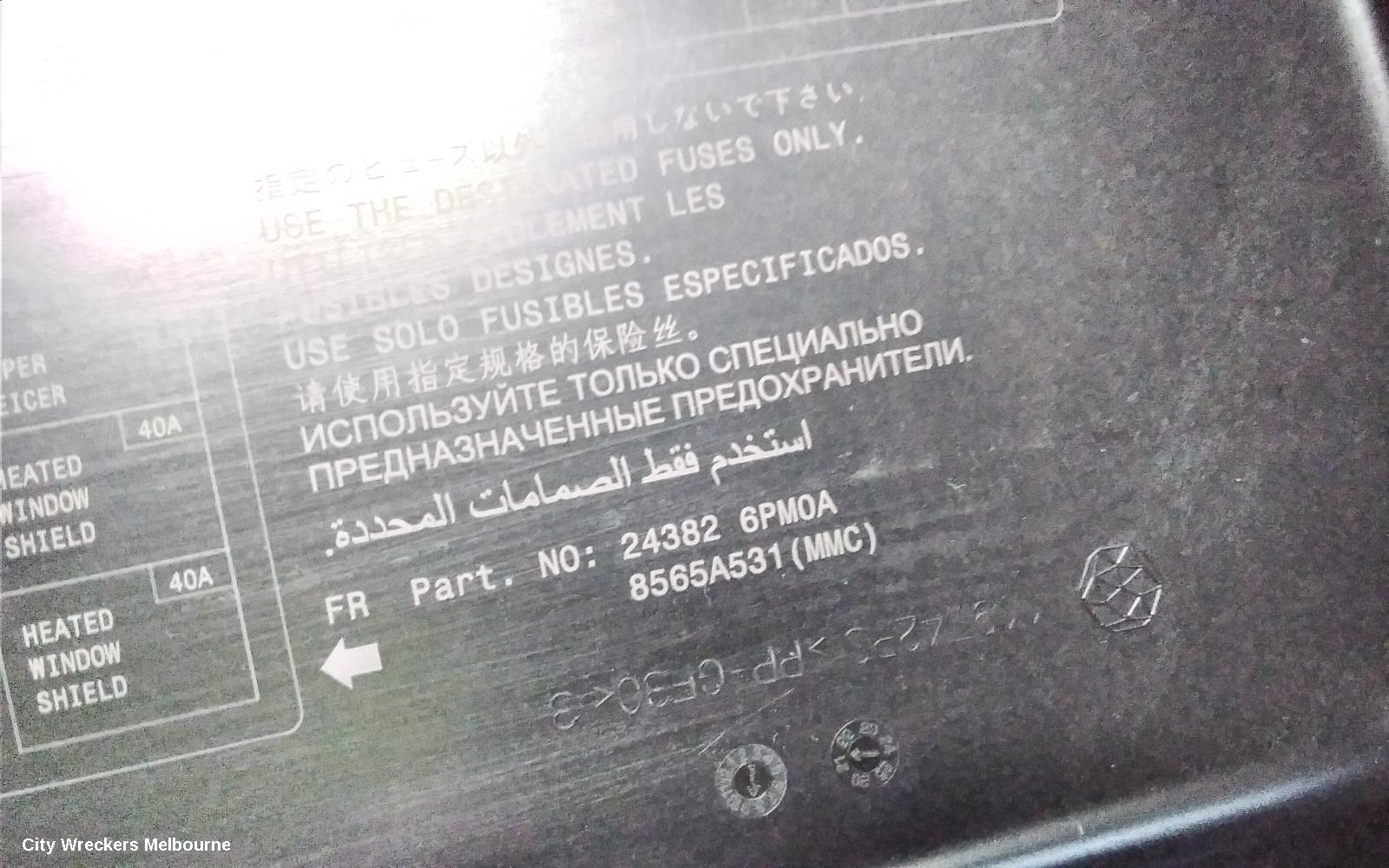 MITSUBISHI OUTLANDER FUSE BOX, ZM, ENGINE BAY, 08/2021 ONWARDS
